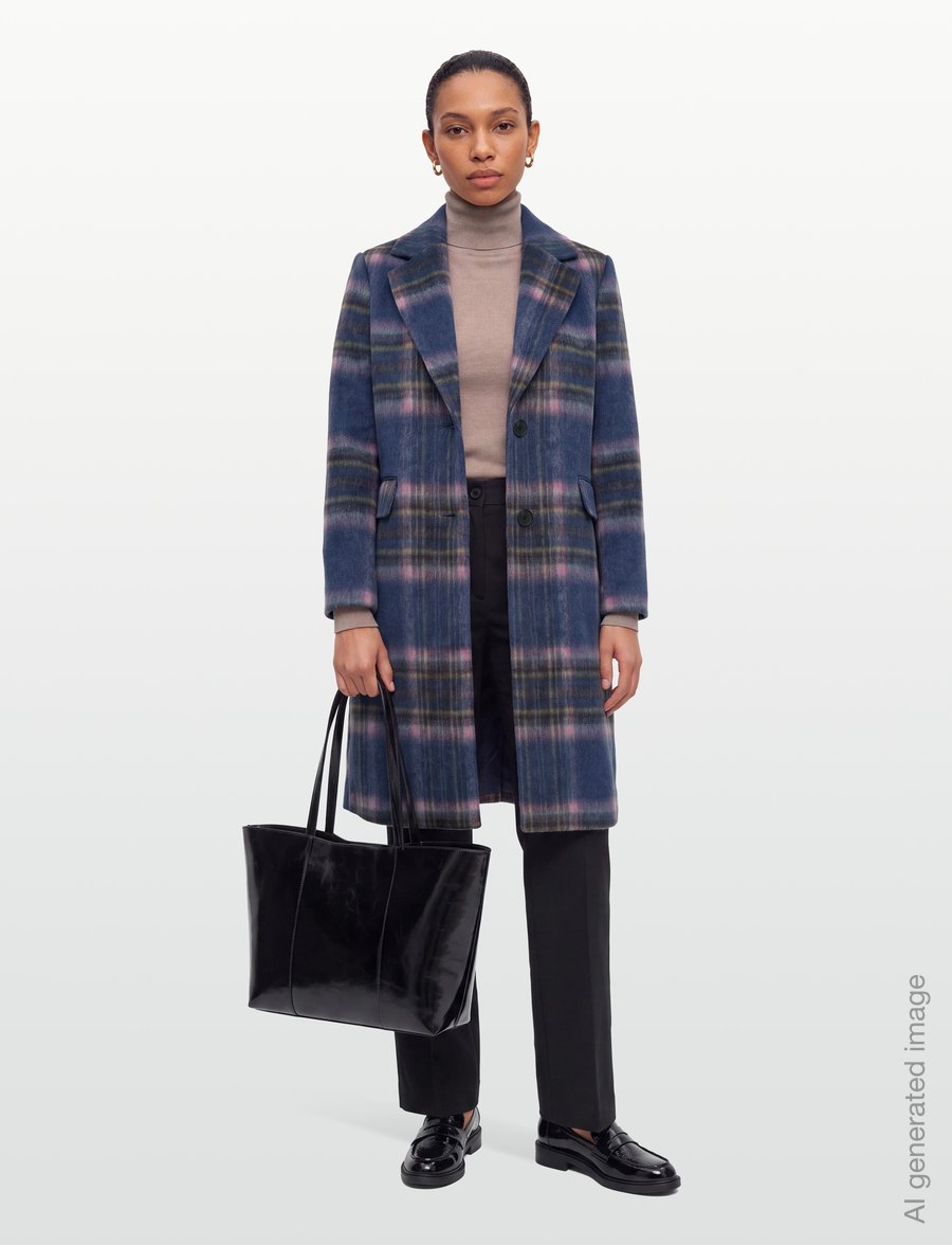 Desigual - CHAQ_CHECKERED - winterjacken - blue - 0
