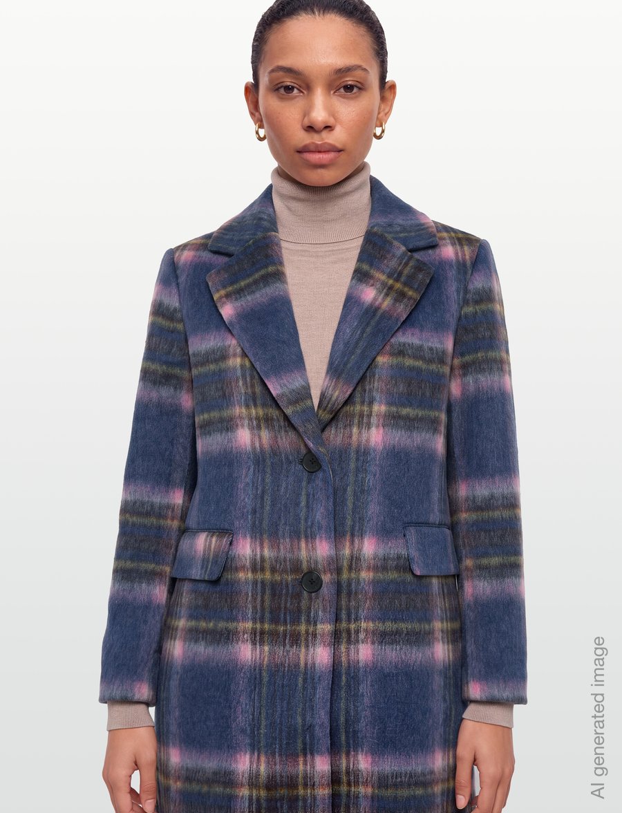 Desigual - CHAQ_CHECKERED - winterjacken - blue - 3