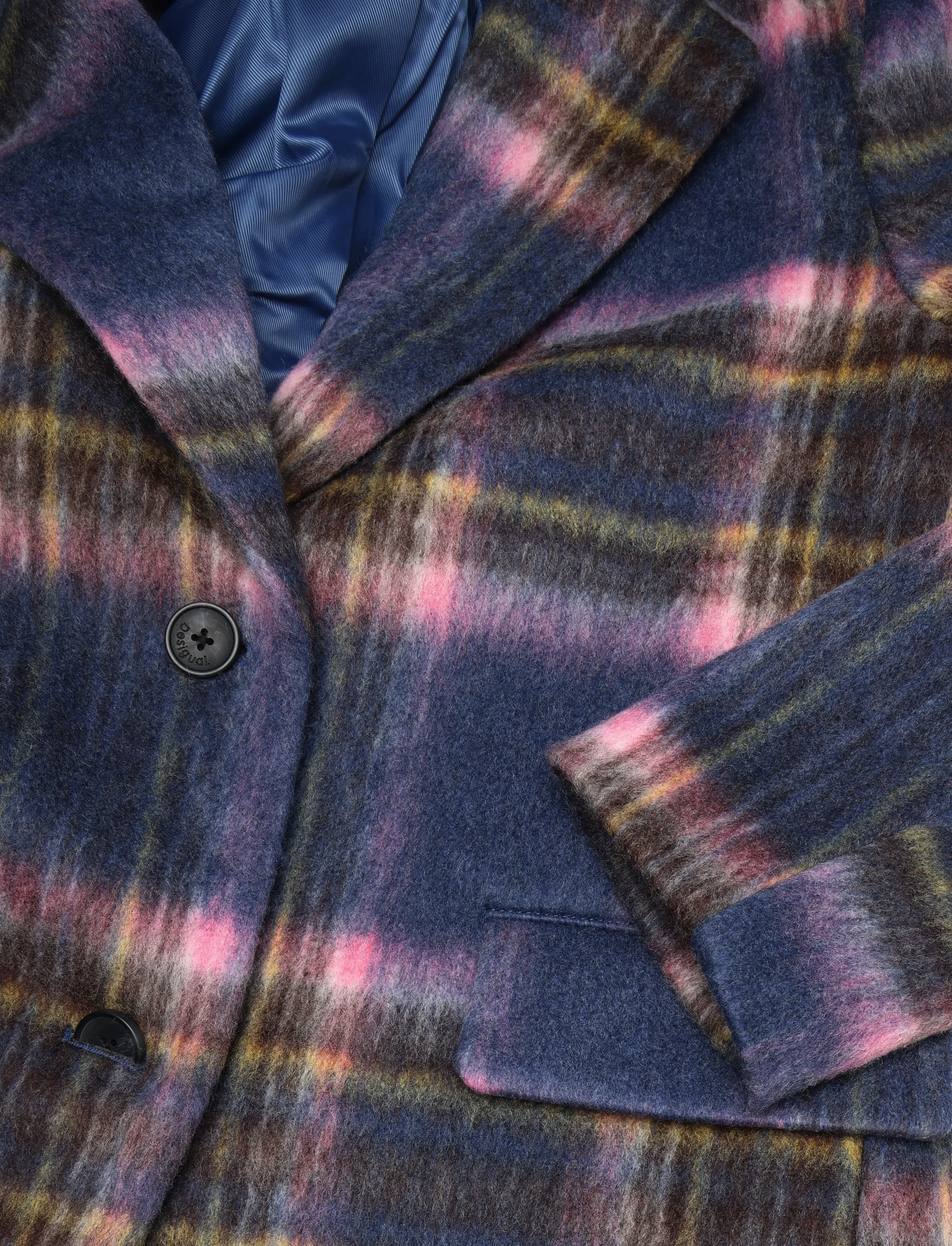 Desigual - CHAQ_CHECKERED - winterjacken - blue - 2