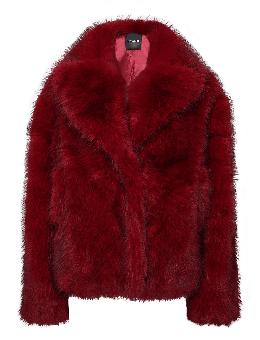 Desigual - CHAQ_CRUDELIA - fuskpäls - red - 0