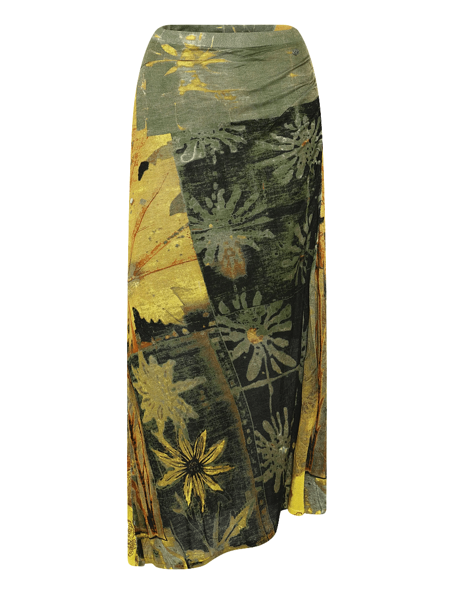 Desigual - FAL_JULIETA - strikkede nederdele - green - 0