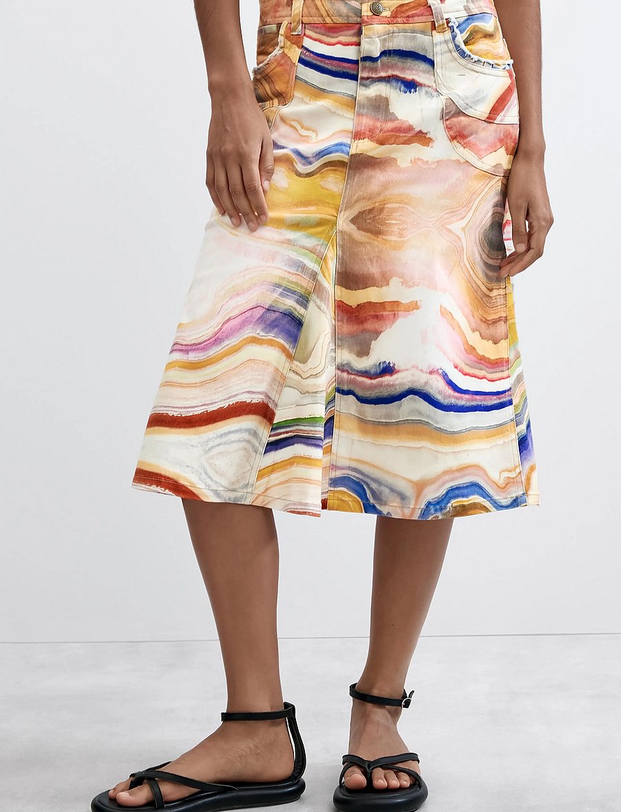 Desigual - FAL_TERREN - midi kjolar - yellow - 0
