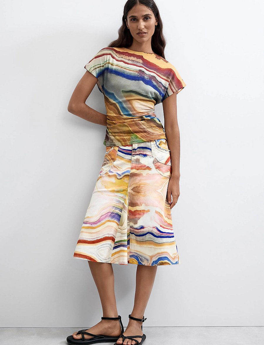 Desigual - FAL_TERREN - midi kjolar - yellow - 4