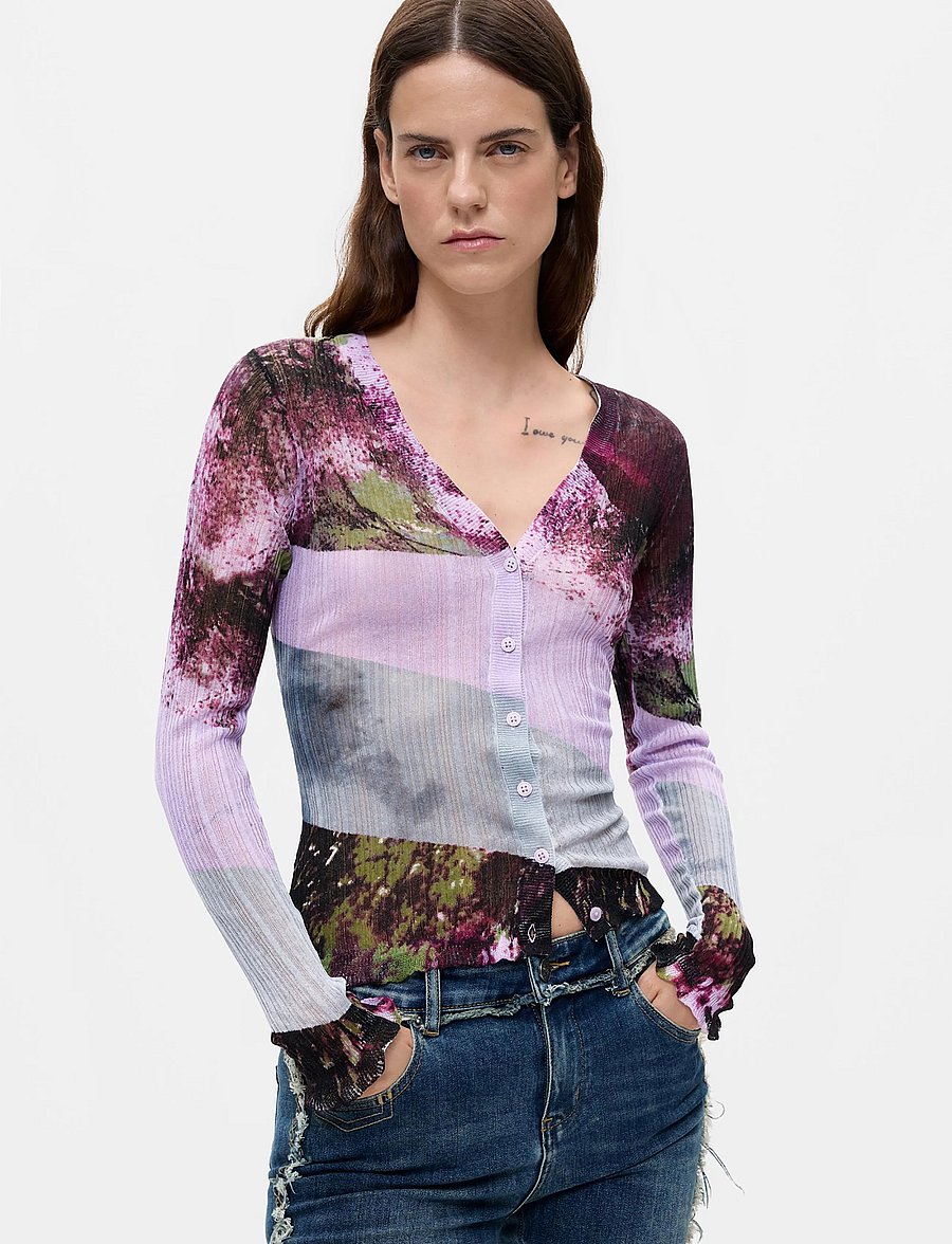 Desigual - JERS_MOUNTAINS - strickjacken - red - 0