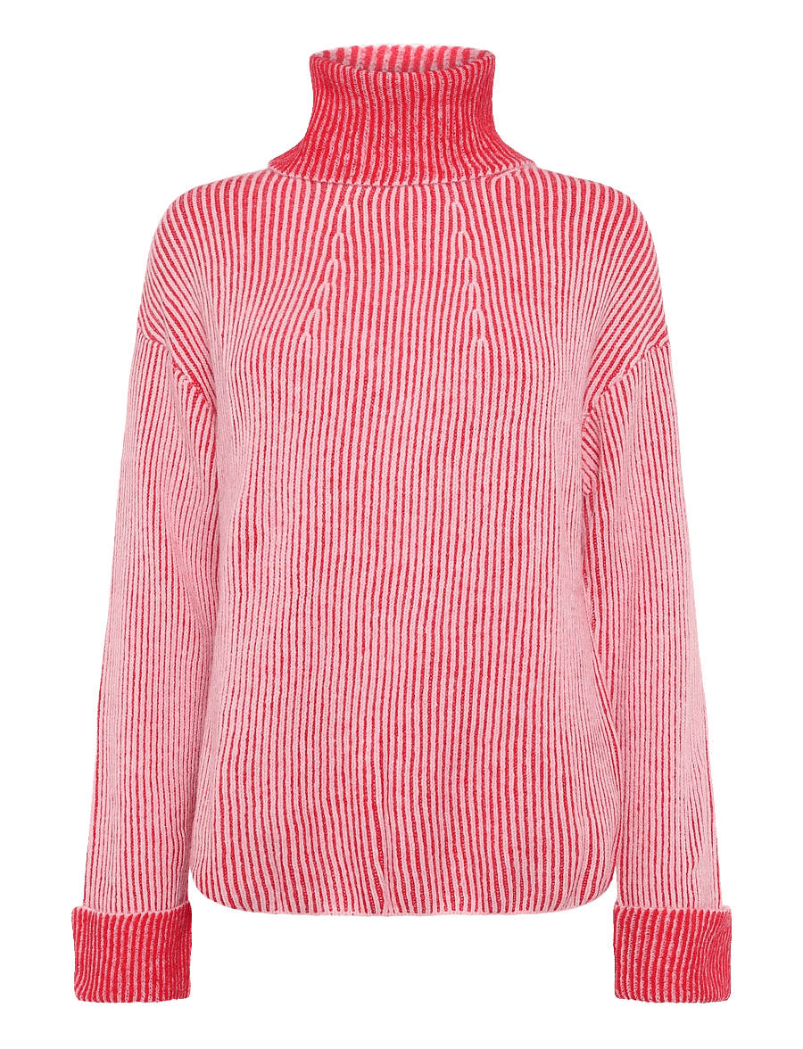 Desigual - JERS_EMY - rollkragenpullover - red - 1