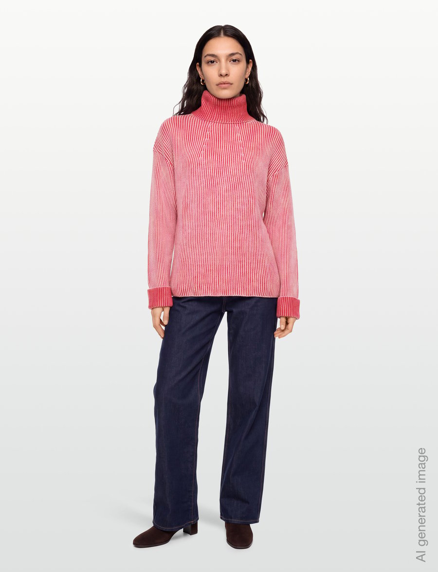 Desigual - JERS_EMY - rollkragenpullover - red - 0