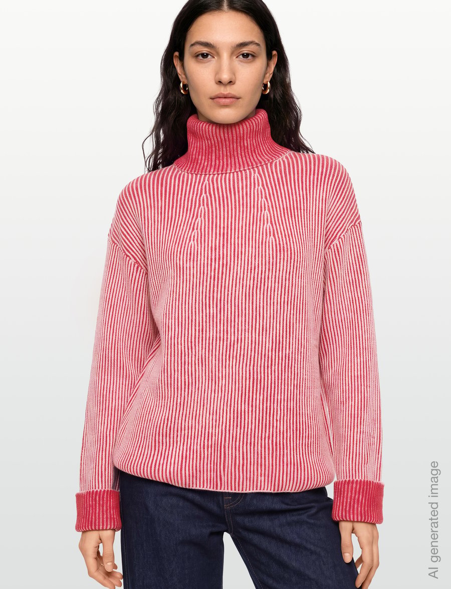 Desigual - JERS_EMY - rollkragenpullover - red - 3