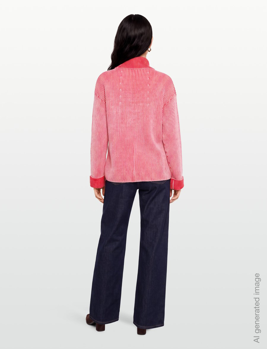 Desigual - JERS_EMY - rollkragenpullover - red - 4