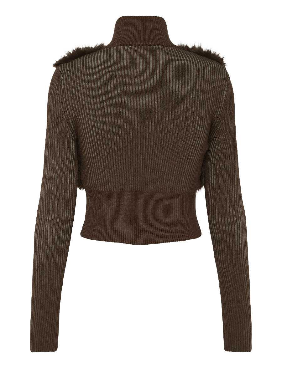 Desigual - JERS_VEGET_2 - rollkragenpullover - brown - 1
