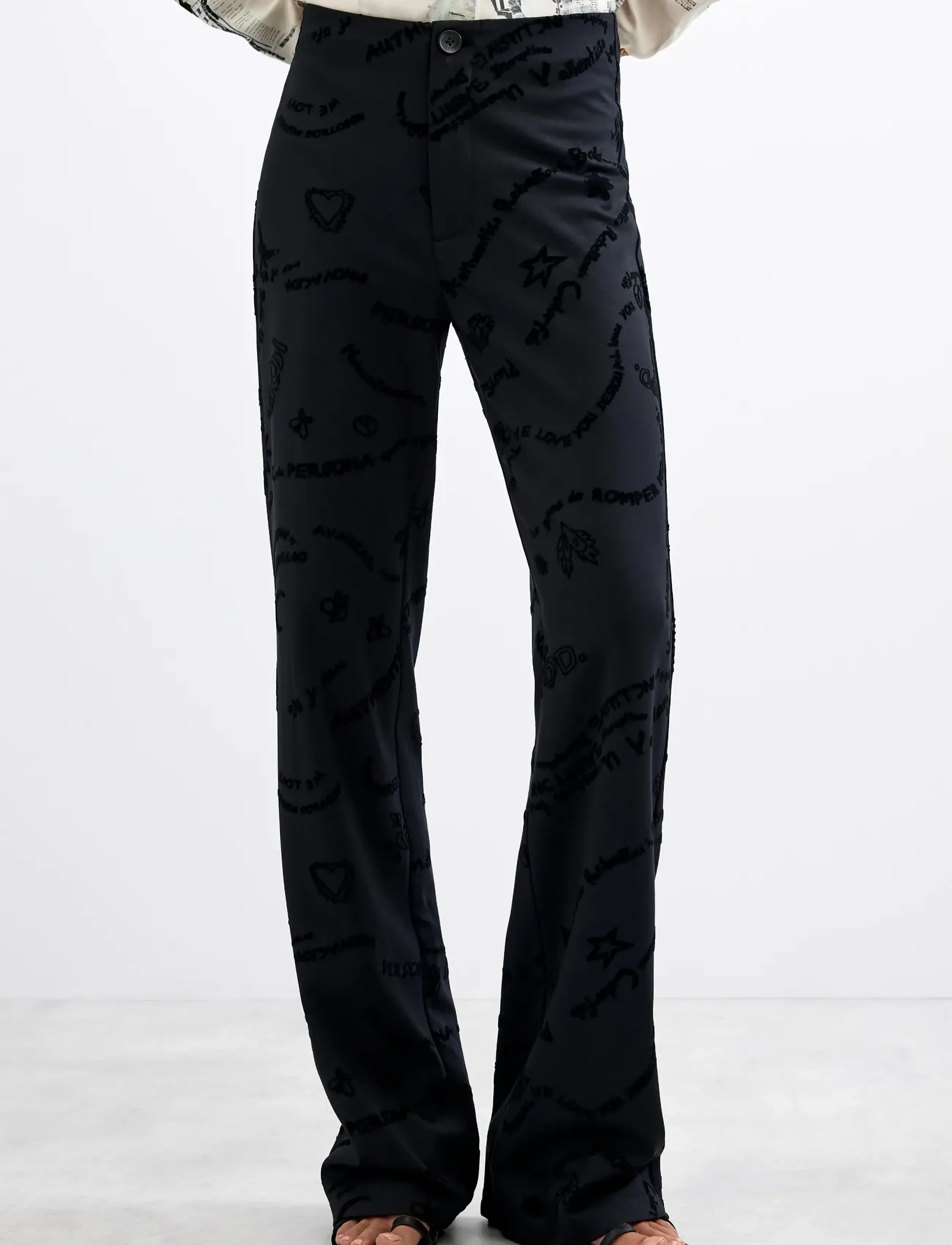 Desigual PANT_MICHELLE - Tøj - BLACK / black