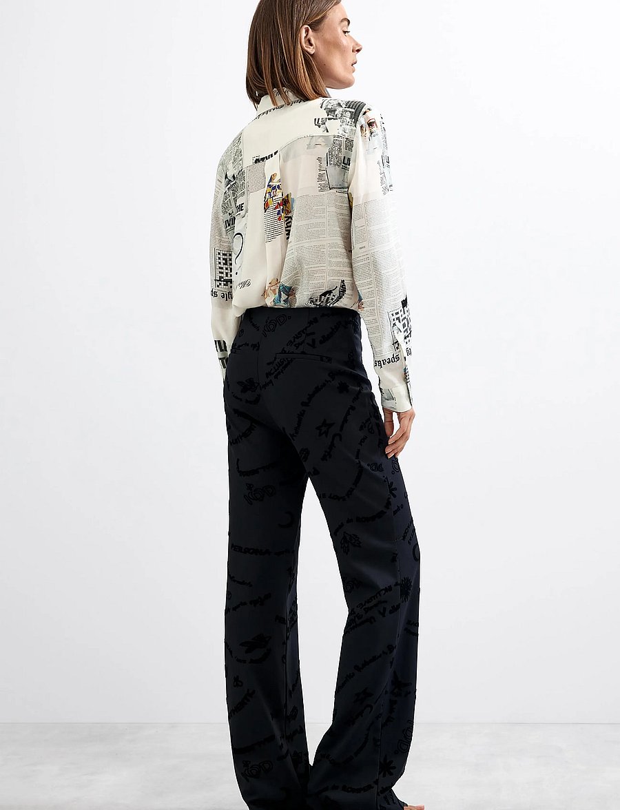Desigual - PANT_MICHELLE - bukser med lige ben - black - 3