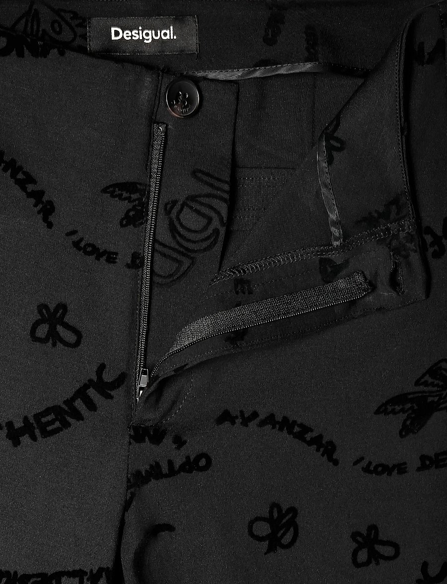Desigual - PANT_MICHELLE - bukser med lige ben - black - 5