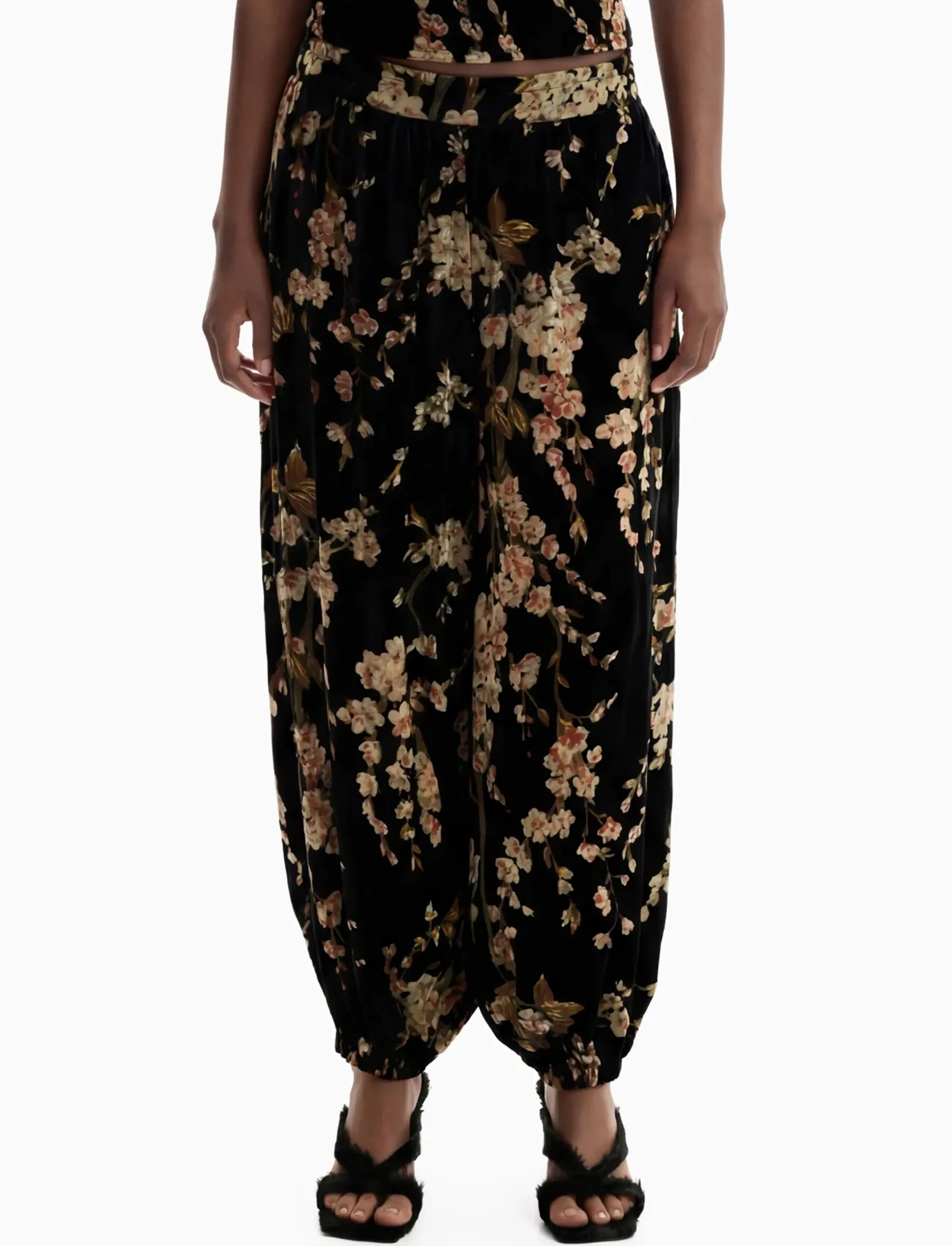 Desigual PANT JAPAN - Tøj - BLACK / black
