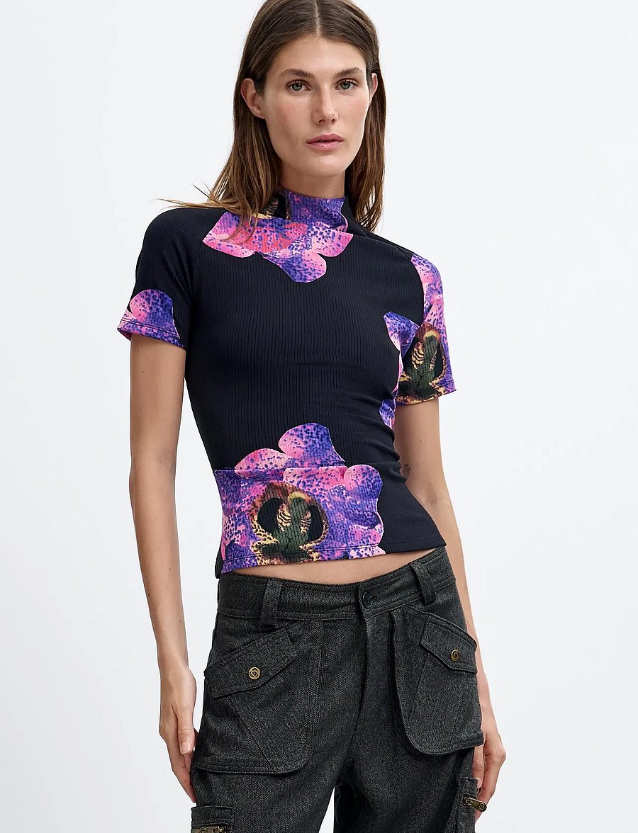 Desigual - TS_ORCHIDPRUPLE_LACROIX - rullekraver - black - 0