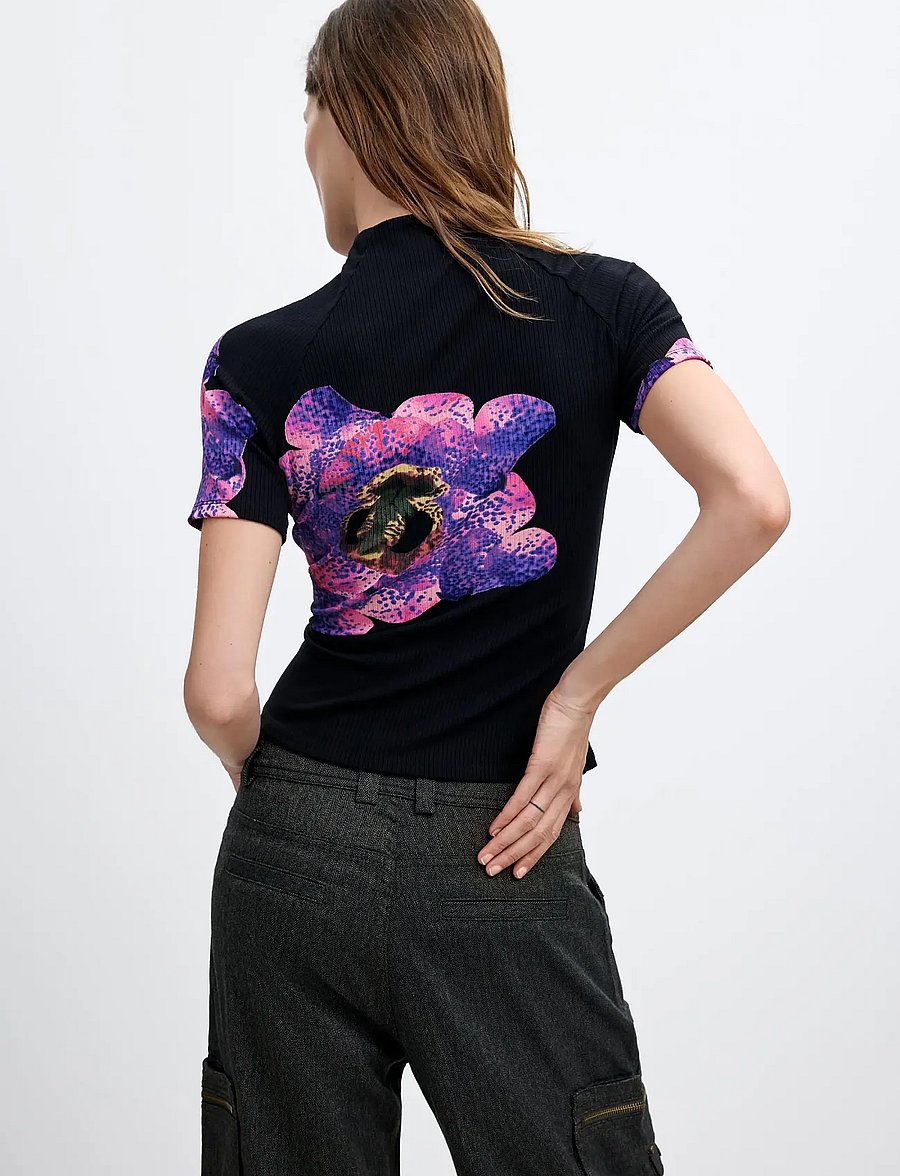 Desigual - TS_ORCHIDPRUPLE_LACROIX - rullekraver - black - 3