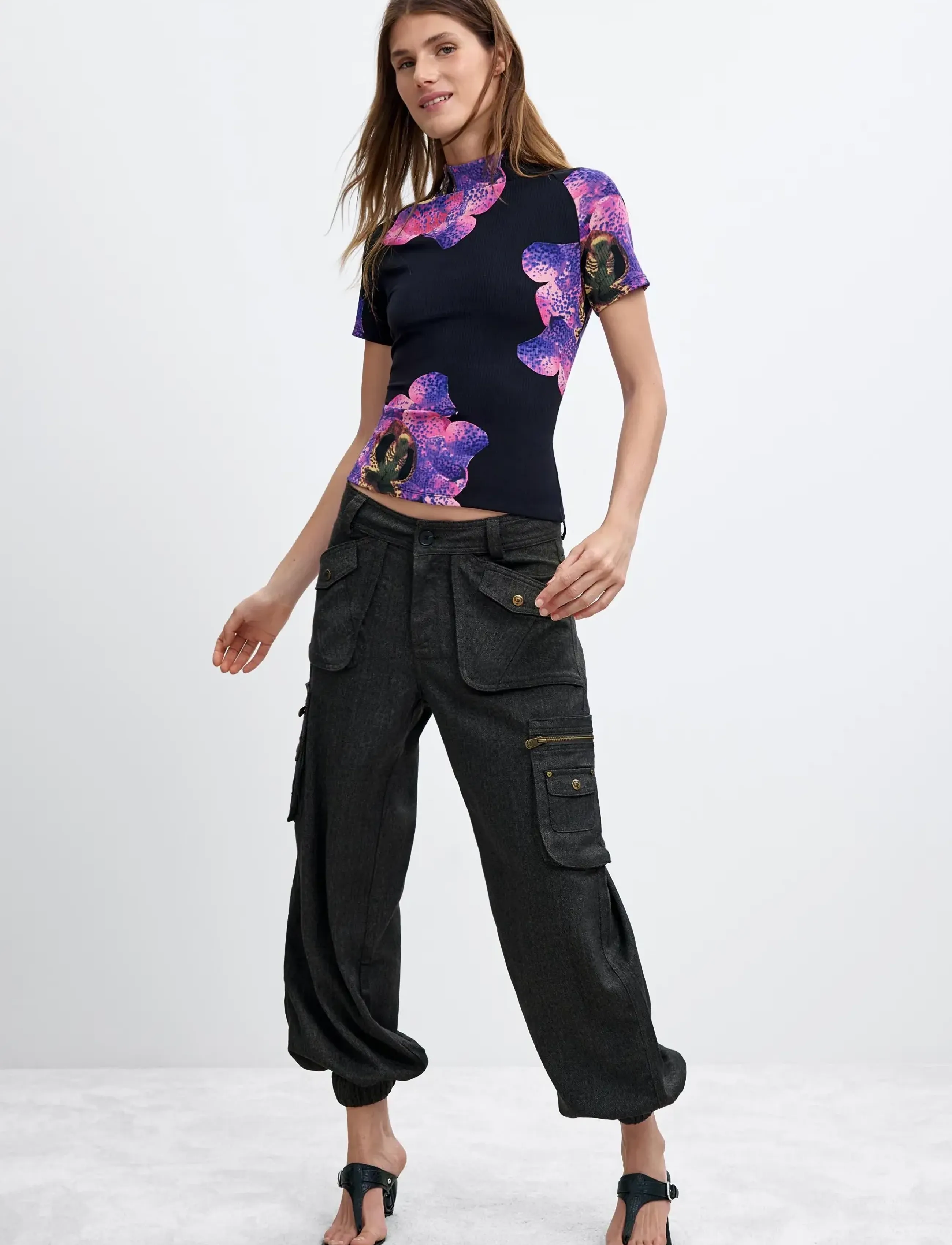 Desigual - TS_ORCHIDPRUPLE_LACROIX - rullekraver - black - 4