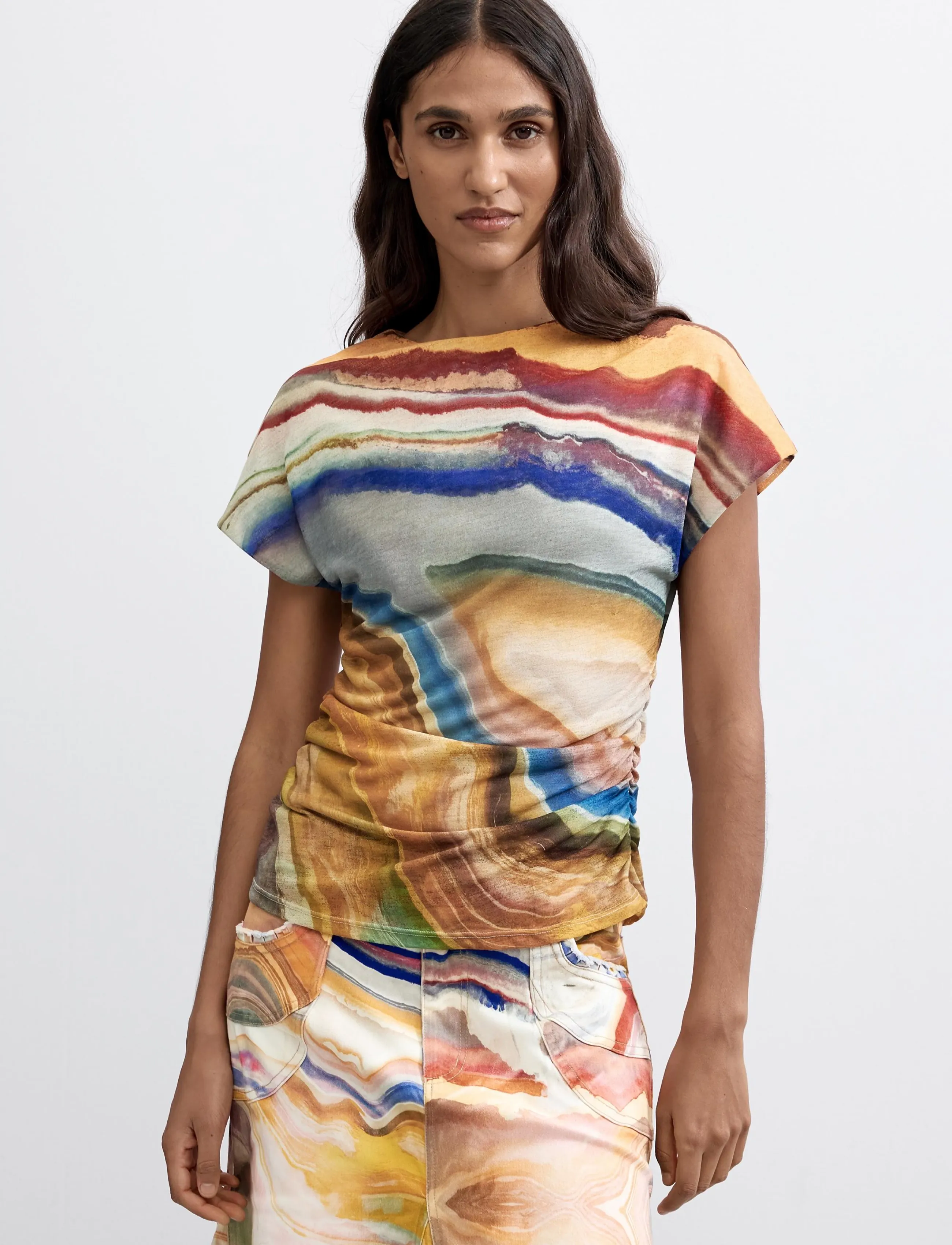 Desigual TS_REIKIAVIK - T-Shirts & Tops - MATERIAL FINISHES / multi