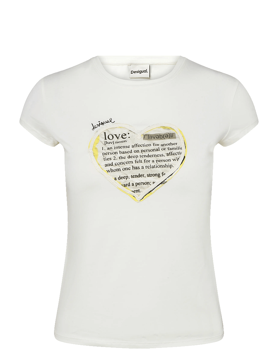 Desigual - TS_LOVE - t-shirts - white - 0