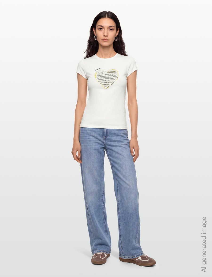 Desigual - TS_LOVE - t-shirts - white - 0