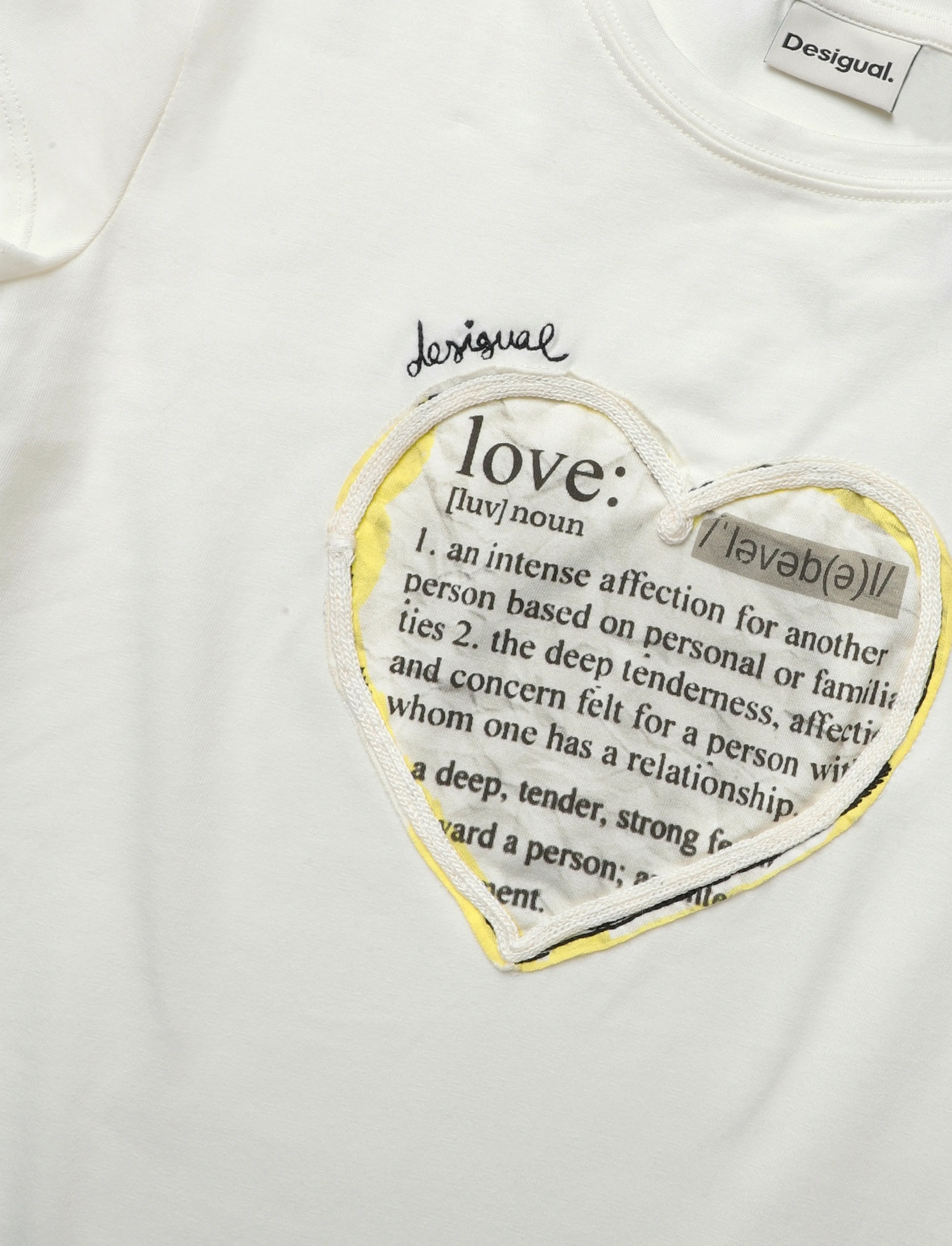 Desigual - TS_LOVE - t-shirts - white - 2