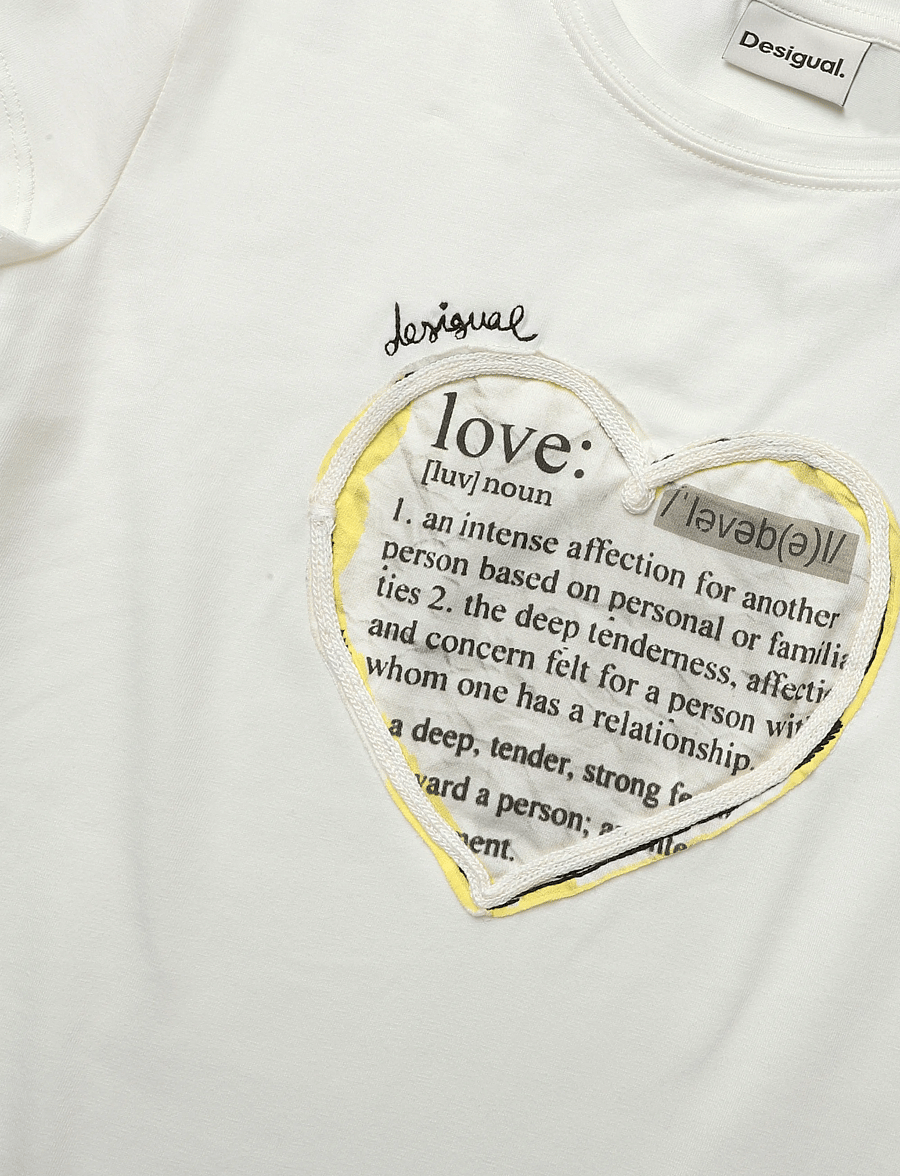 Desigual - TS_LOVE - t-shirts - white - 2