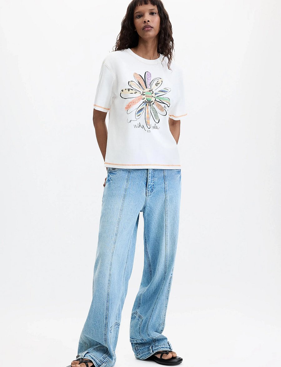 Desigual - TS_OSAKA - t-shirts - white - 4