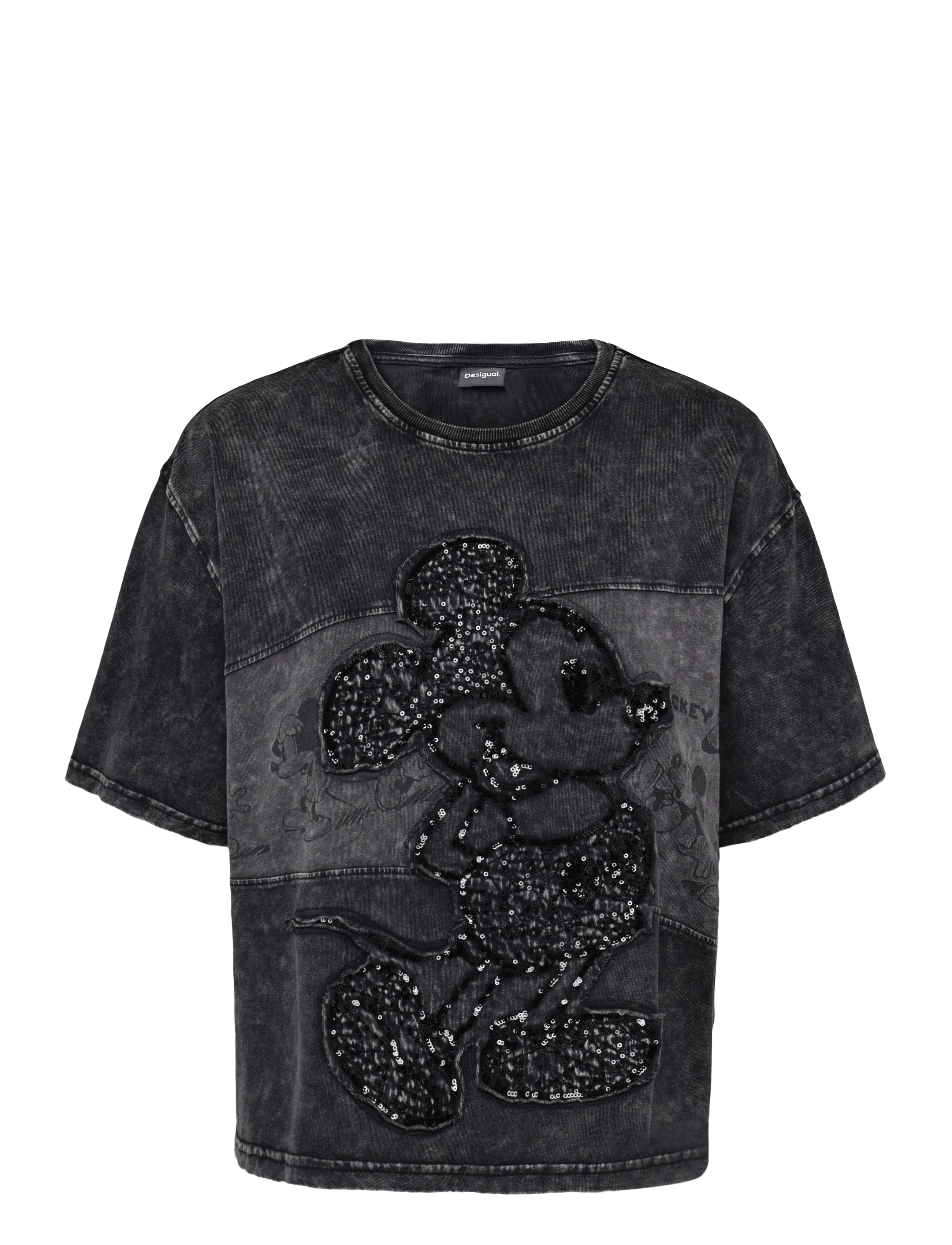 Desigual TS_MICKEY SEQUIN - Desigual - BLACK / black