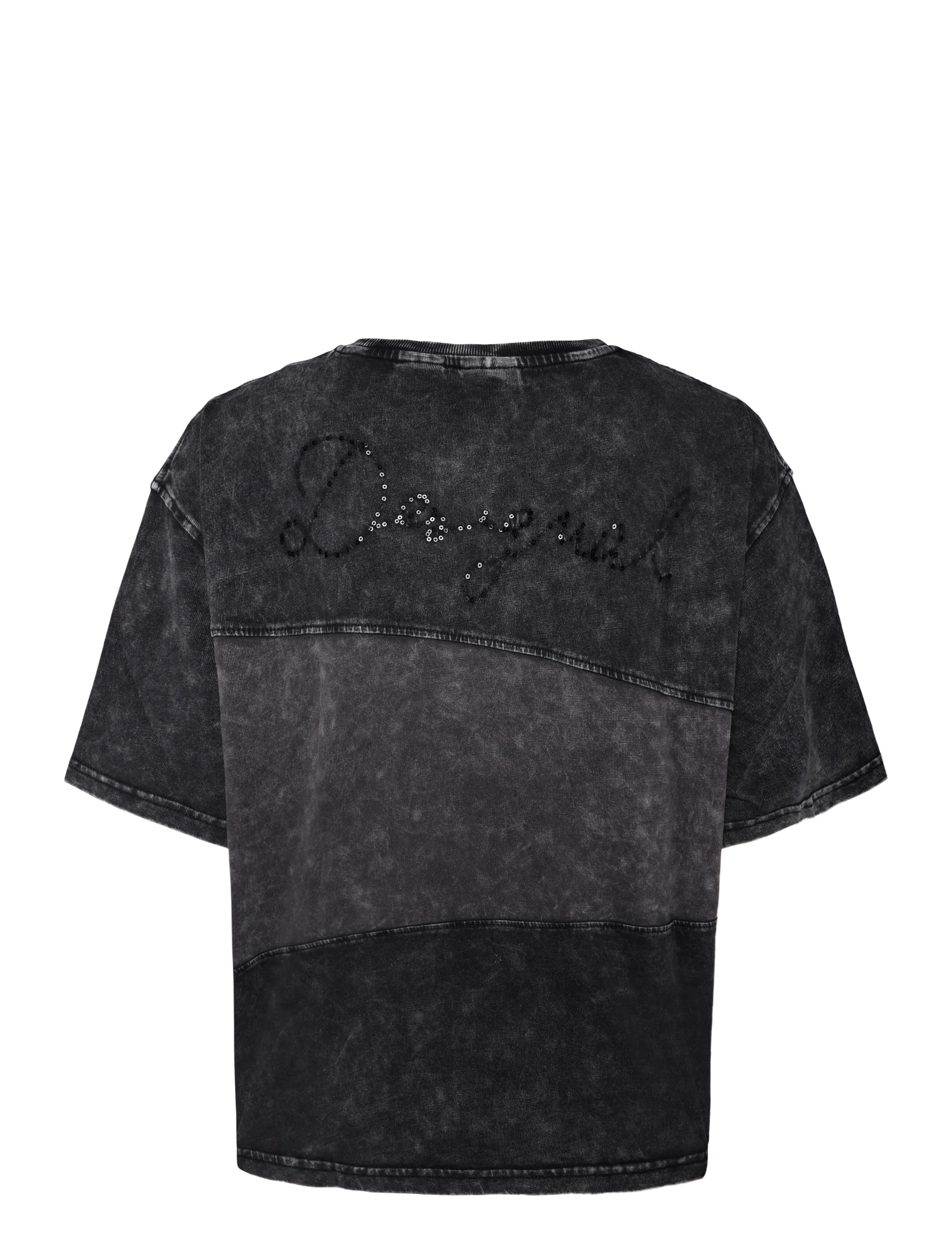 Desigual - TS_MICKEY SEQUIN - t-shirts - black - 1