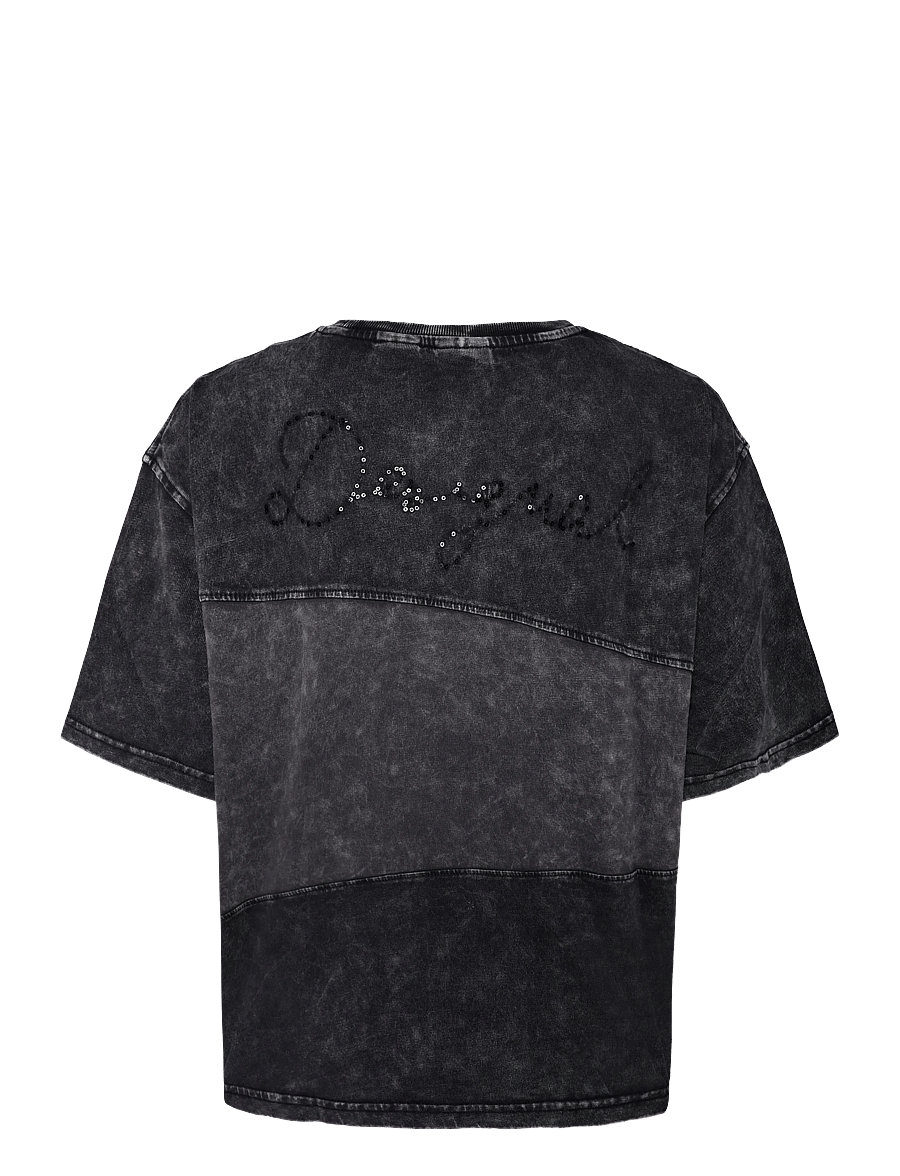 Desigual - TS_MICKEY SEQUIN - t-shirts - black - 1