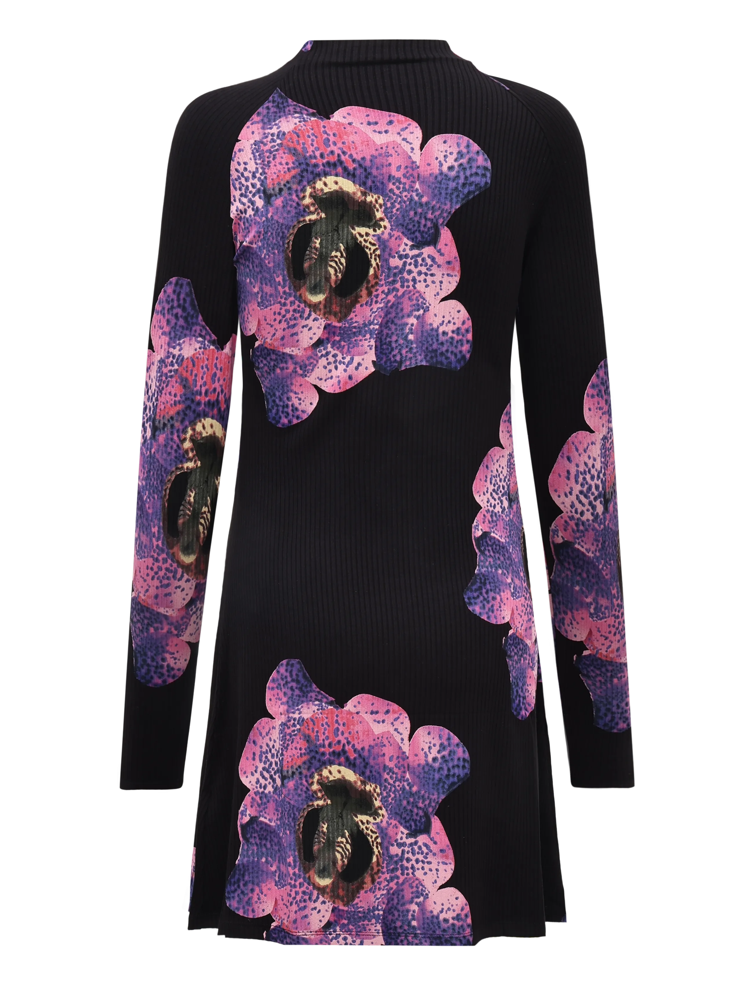 Desigual - VEST_ORCHIDPURPLE_LACROIX - stickade klänningar - black - 2