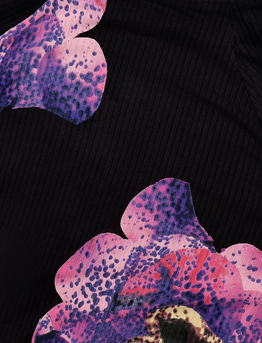 Desigual - VEST_ORCHIDPURPLE_LACROIX - stickade klänningar - black - 5