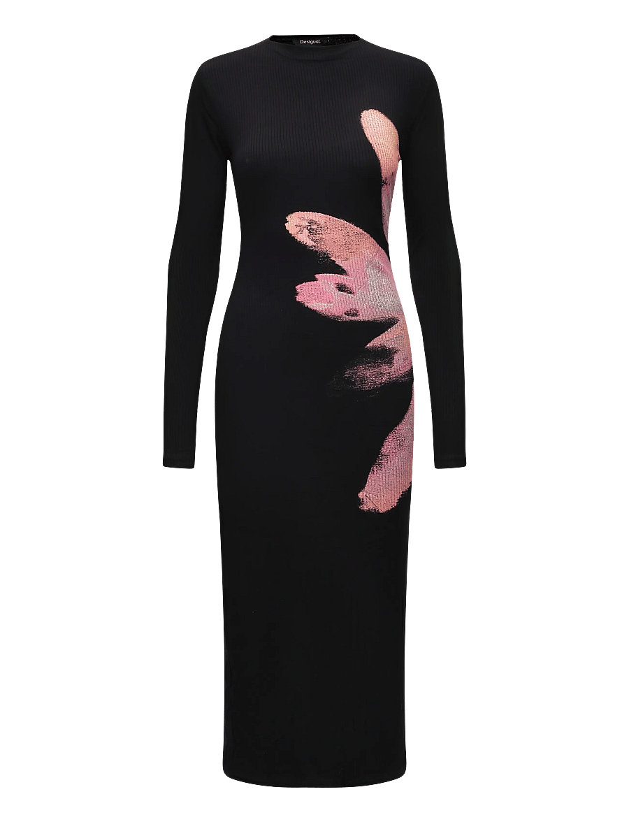 Desigual - VEST_SEVILLA - knitted dresses - black - 0