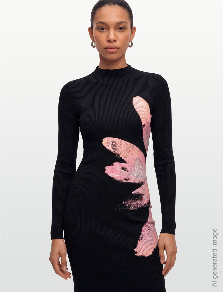 Desigual - VEST_SEVILLA - strickkleider - black - 3