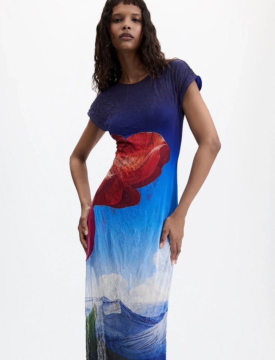 Desigual - VEST_TESA - maxikleider - blue - 0