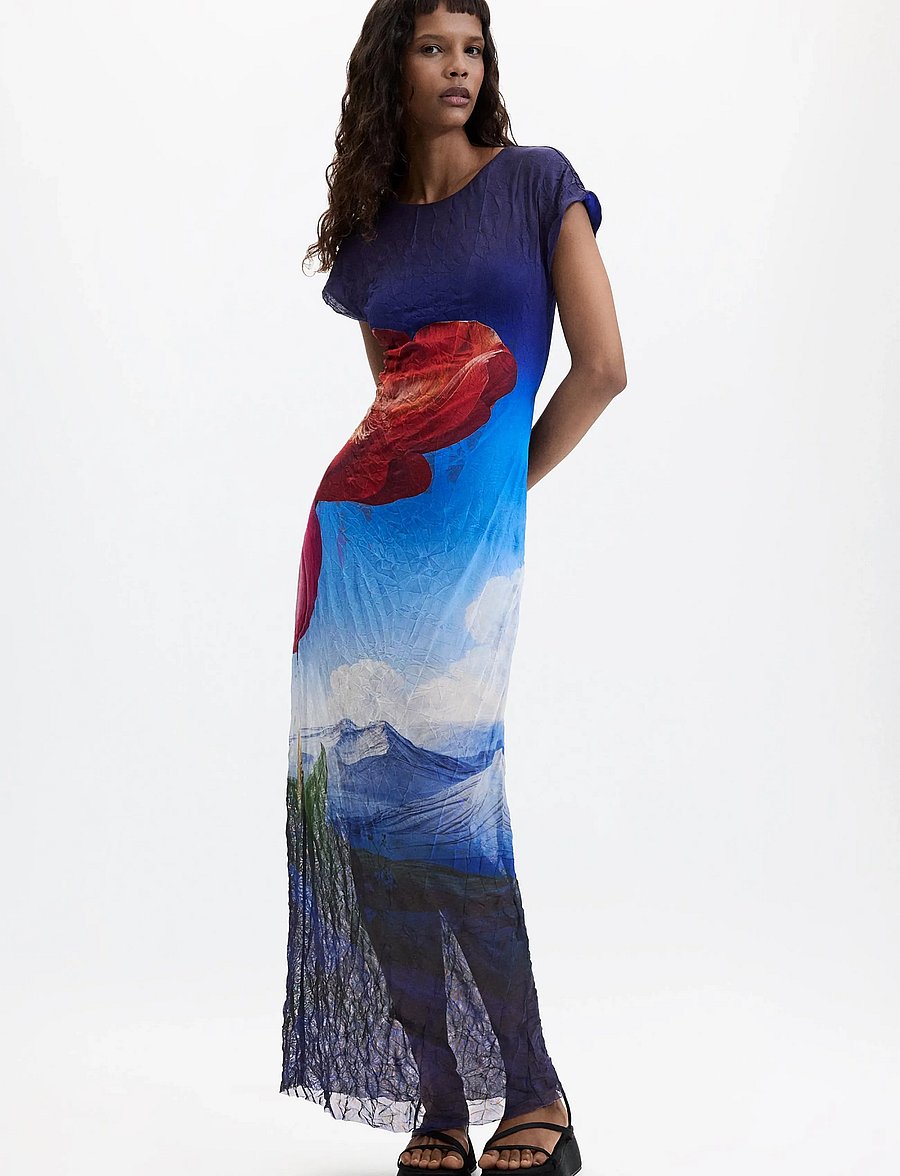 Desigual - VEST_TESA - maxikleider - blue - 4