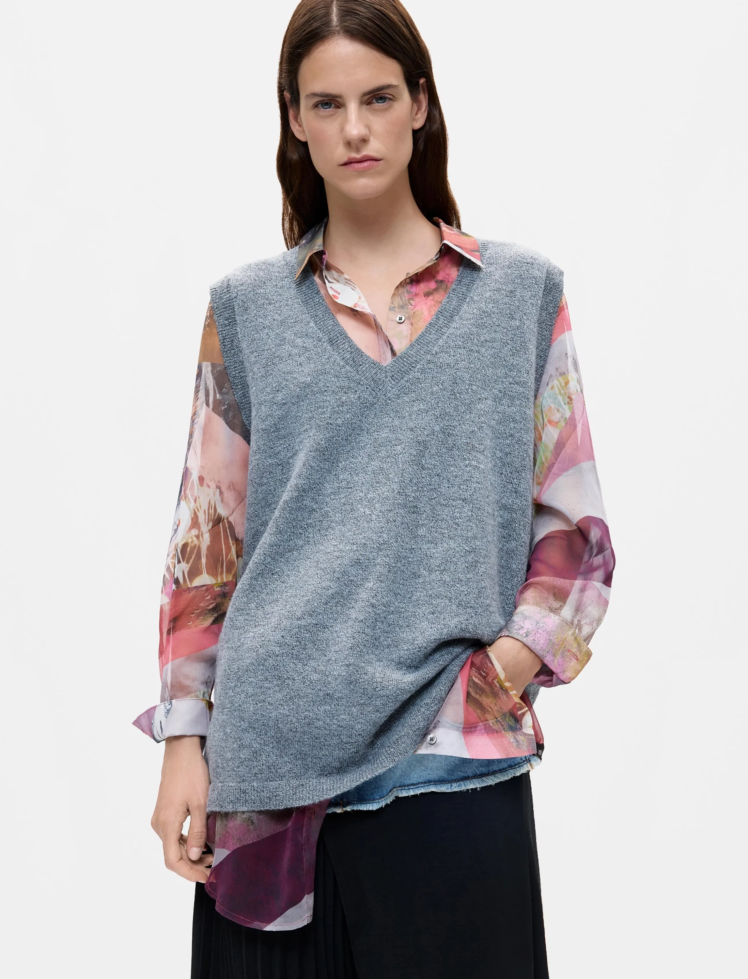 Desigual VEST_NANTES - Kläder - BLACK / multi