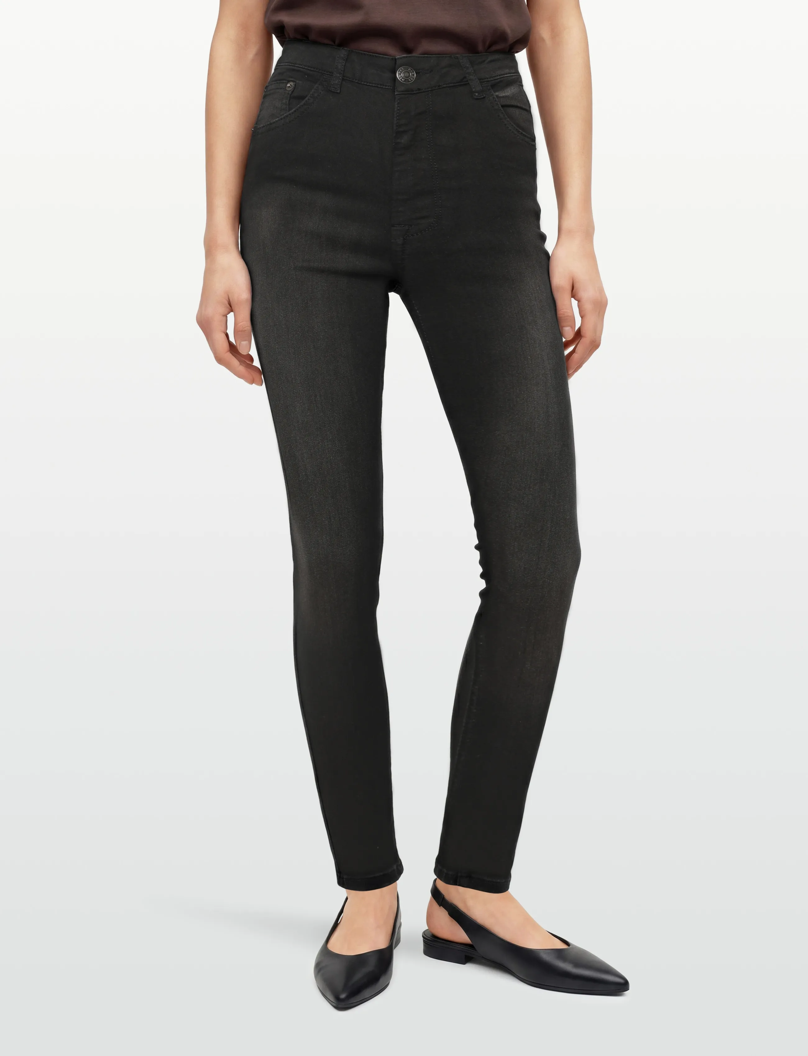 DESIRES - Lola High Power Jeans - liibuvad teksad - black - 5