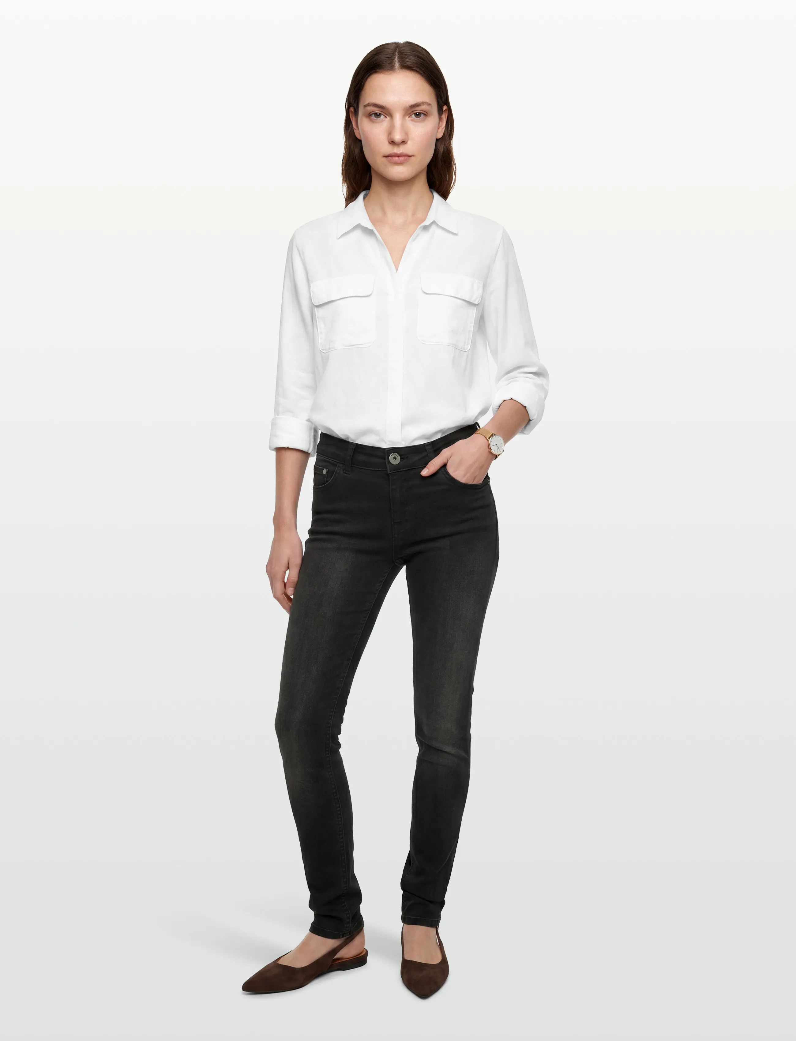 DESIRES - Lola Low Power Jeans - skinny jeans - black - 0