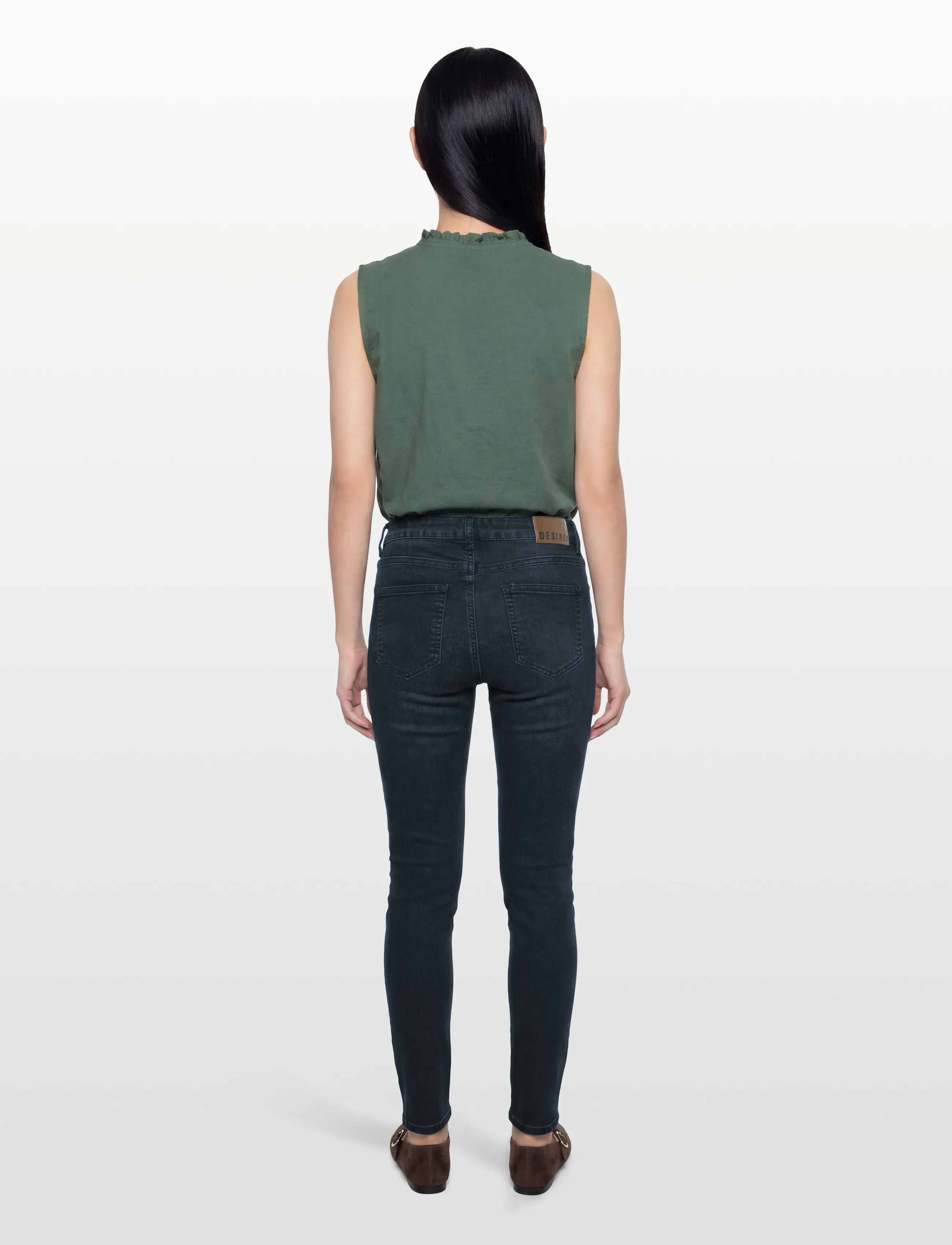 DESIRES - Lola Low Power Jeans - skinny jeans - dark used - 4