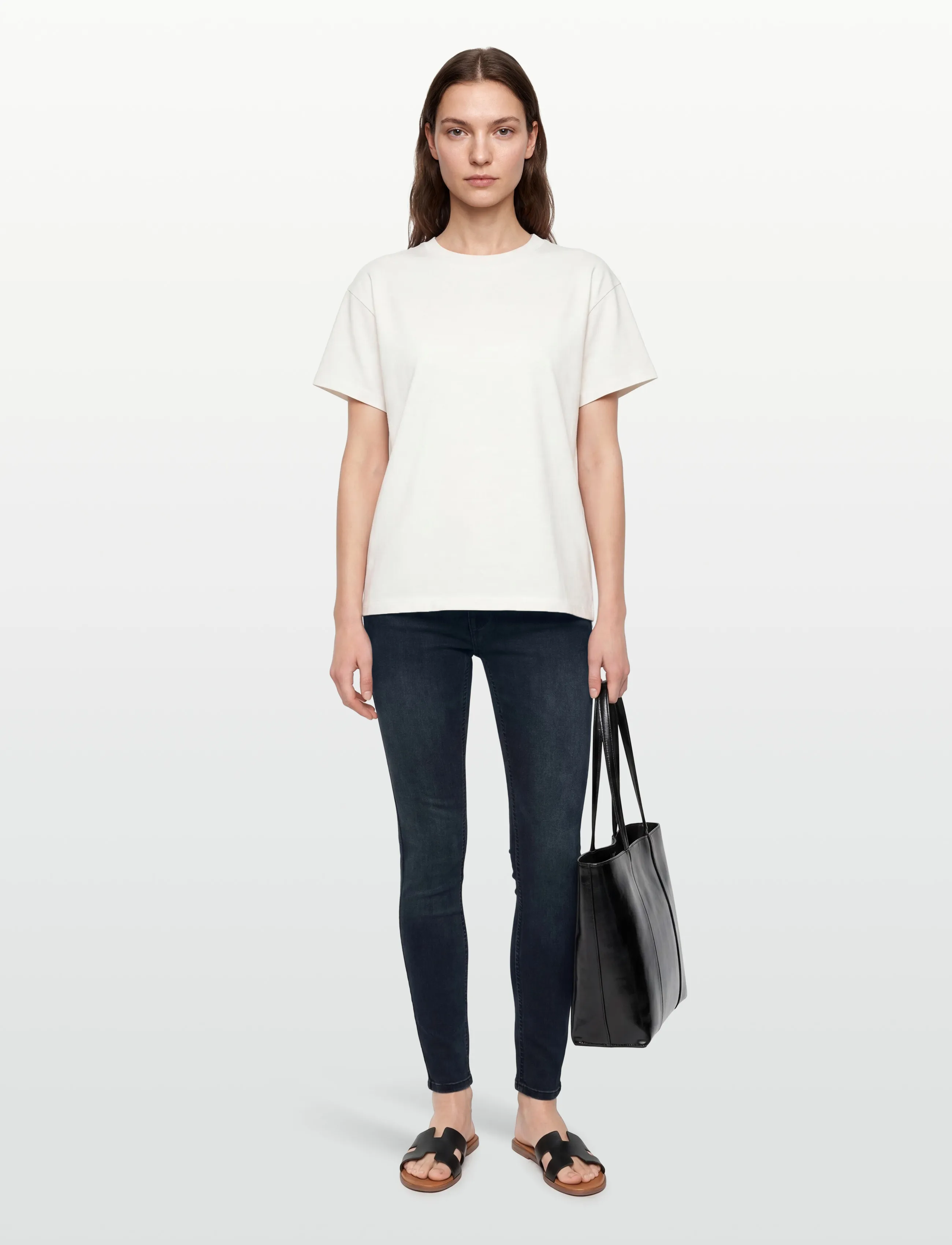 DESIRES - Lola Low Power Jeans - skinny jeans - dark used - 0