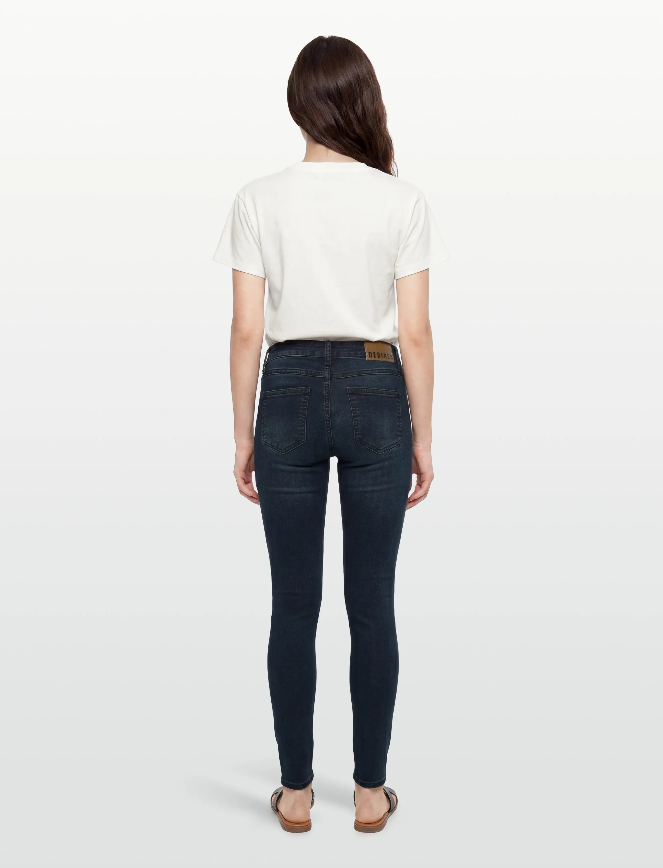 DESIRES - Lola Low Power Jeans - skinny jeans - dark used - 4