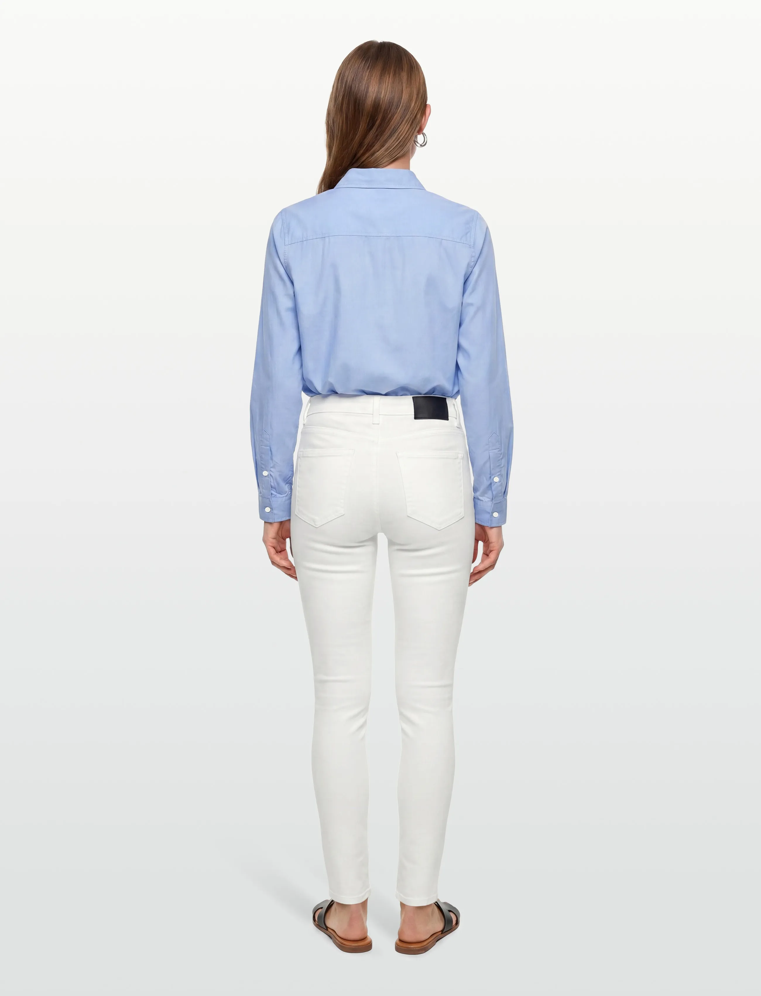 DESIRES - Lola midwaist Color - slim jeans - hvid - 4
