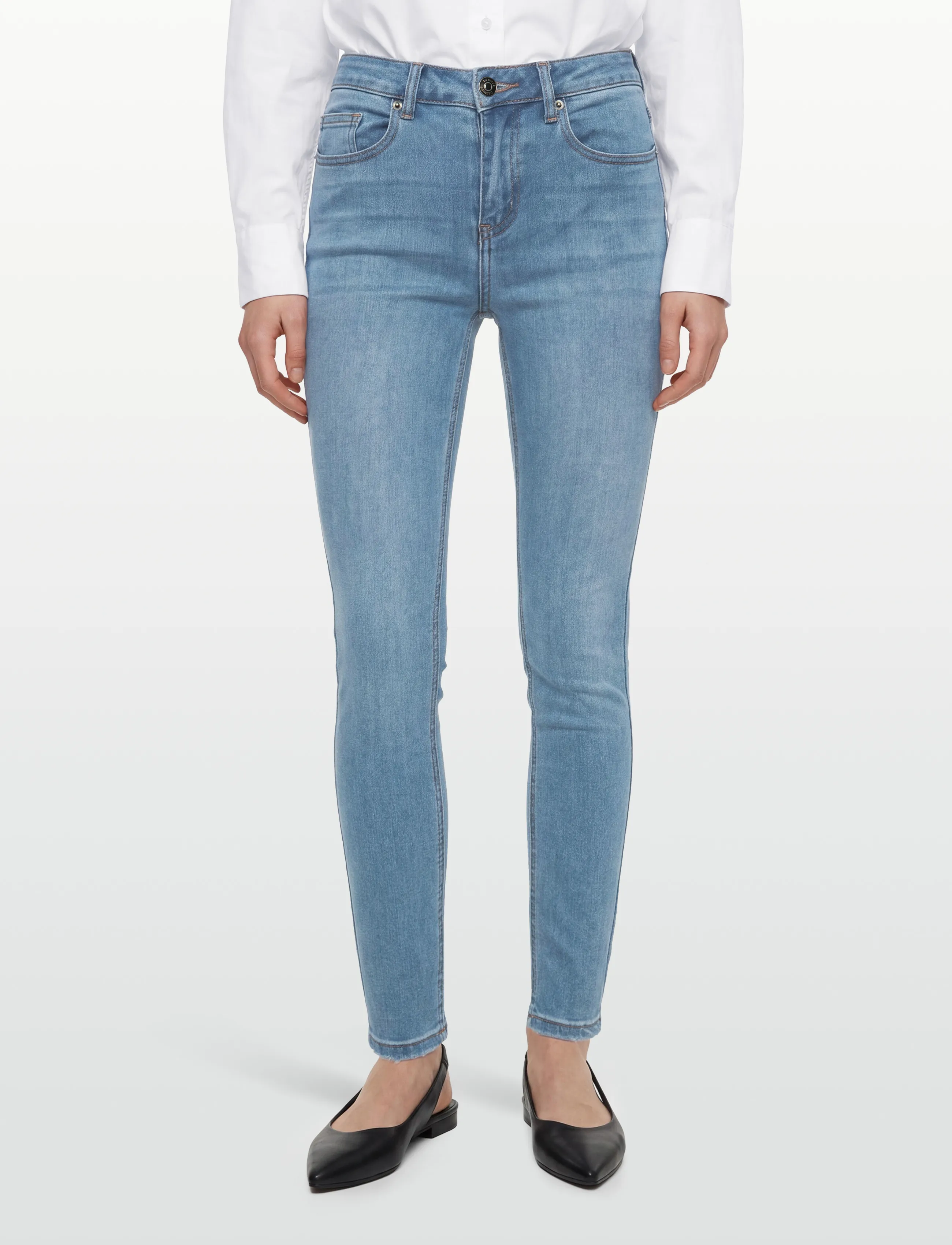 DESIRES - Enia Jeans - kitsad teksad - mid light blue wash - 3