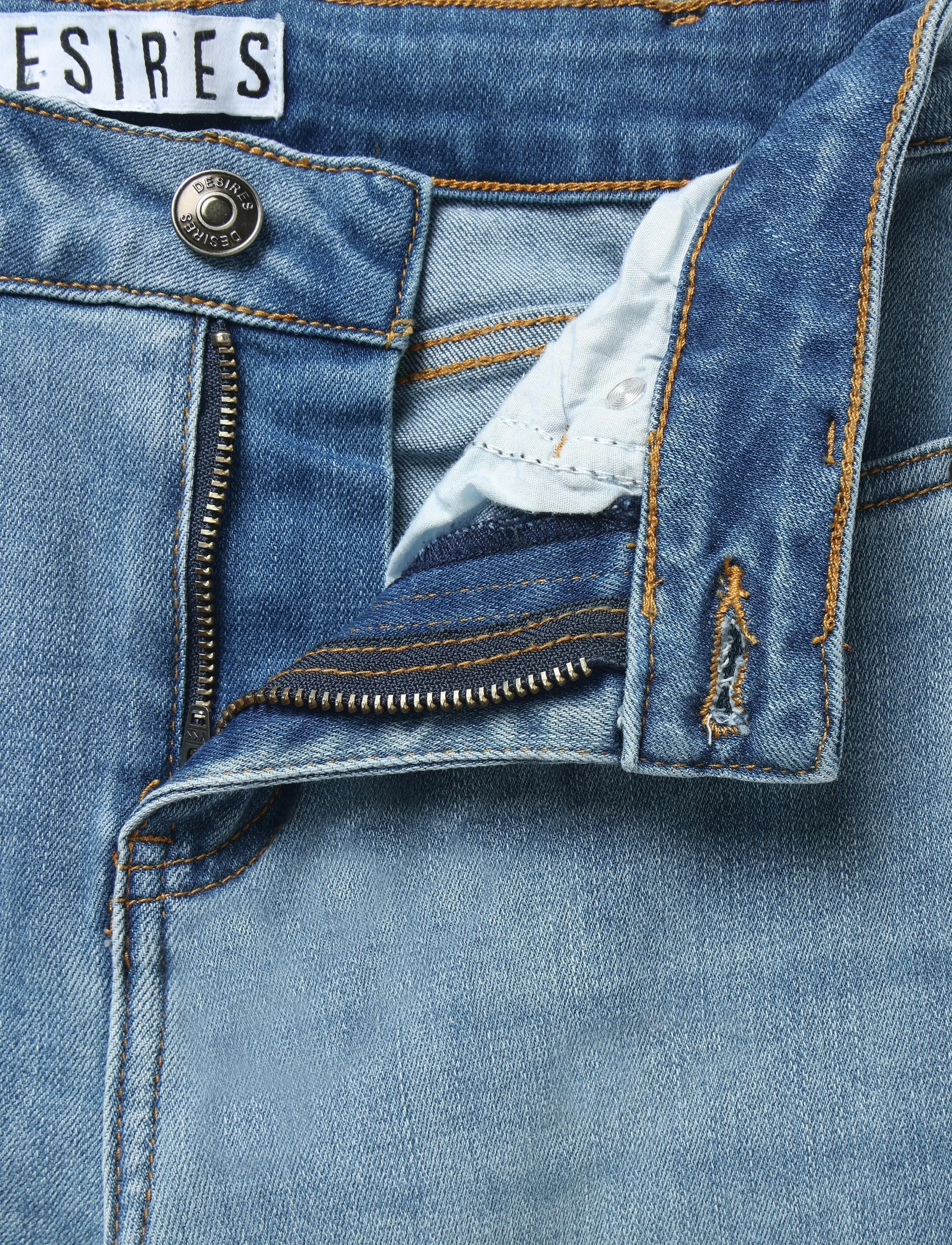 DESIRES - Enia Jeans - slim jeans - mid light blue wash - 3