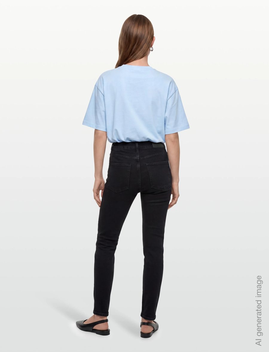 DESIRES - Lucky Jeans - tiesaus kirpimo džinsai - sort - 4