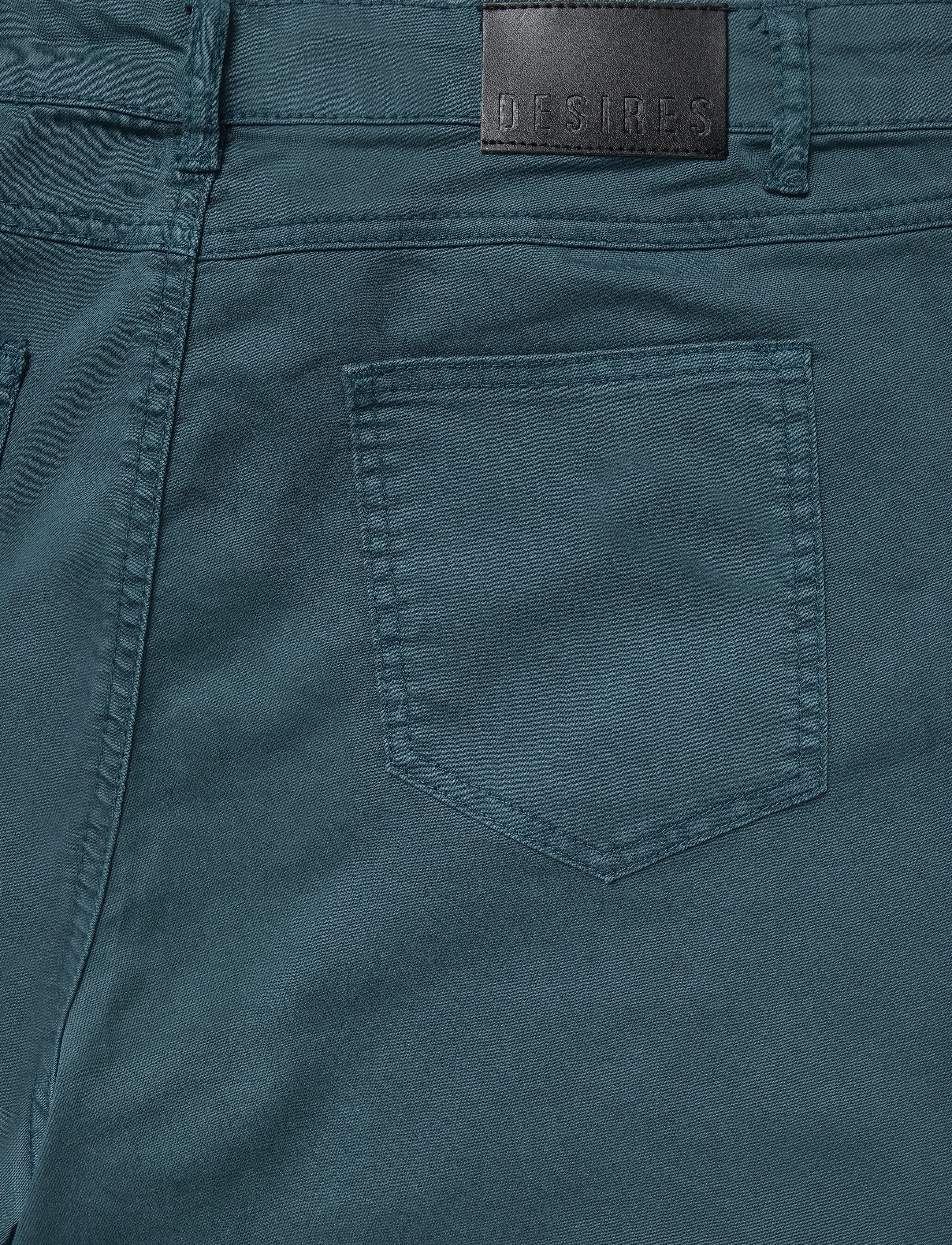 DESIRES - Lola Garment Dye Midwaist - slim fit bukser - atlantic deep - 3