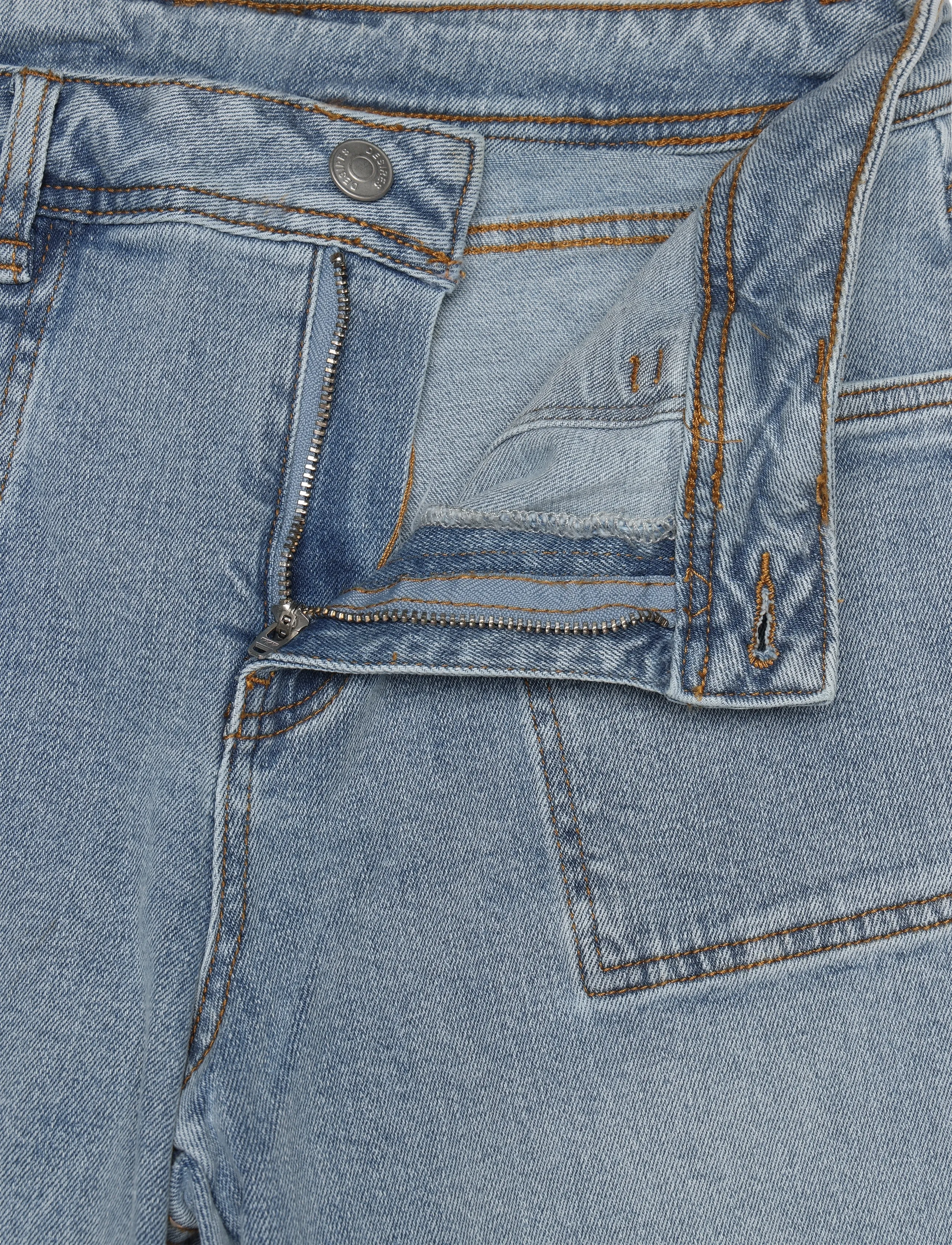 DESIRES - Florence Denim Bukser - brede jeans - light blue wash - 4