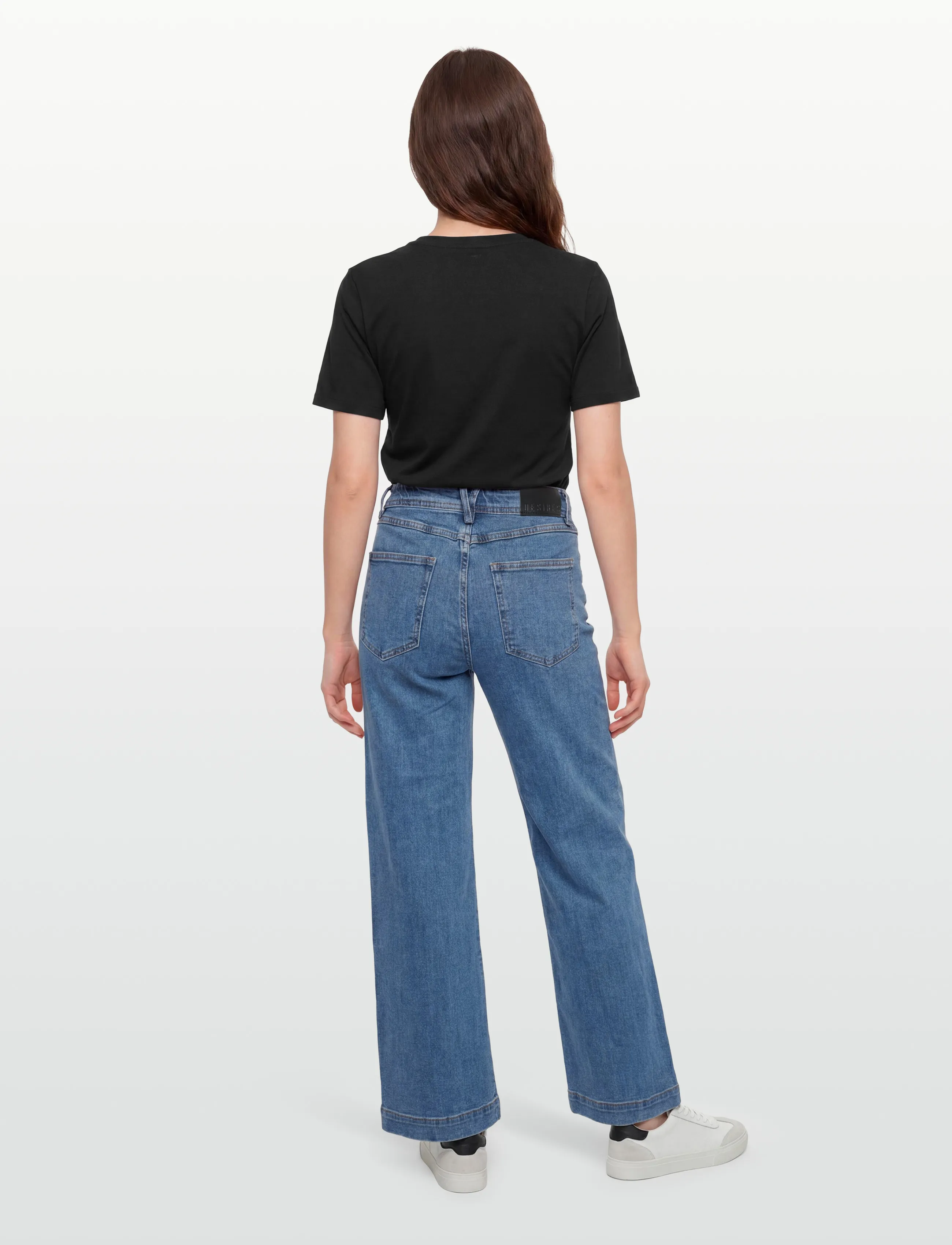 DESIRES - Florence Denim Bukser - tiesaus kirpimo džinsai - dark blue - 4