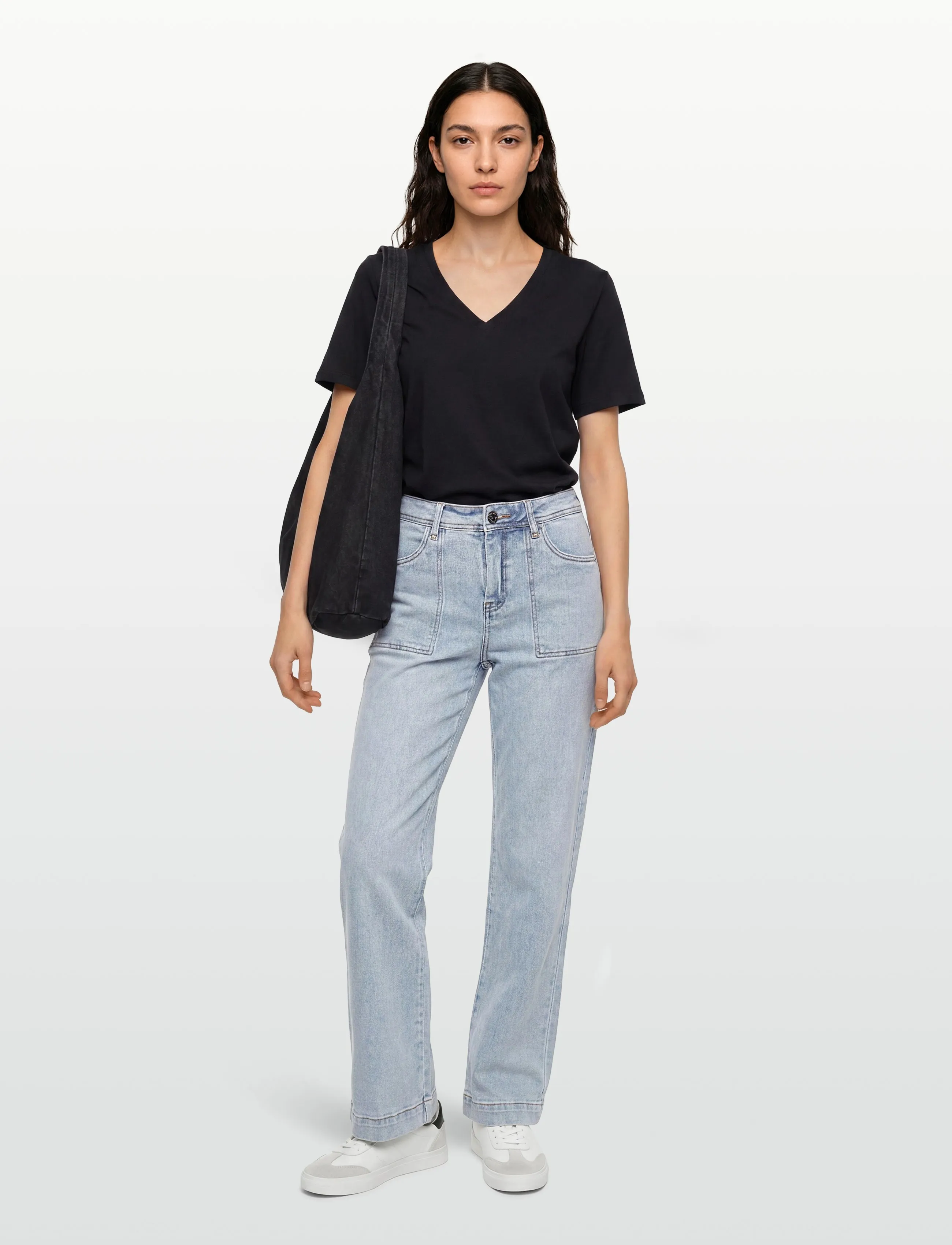 DESIRES - Florence Denim Bukser - straight jeans - light blue wash - 0