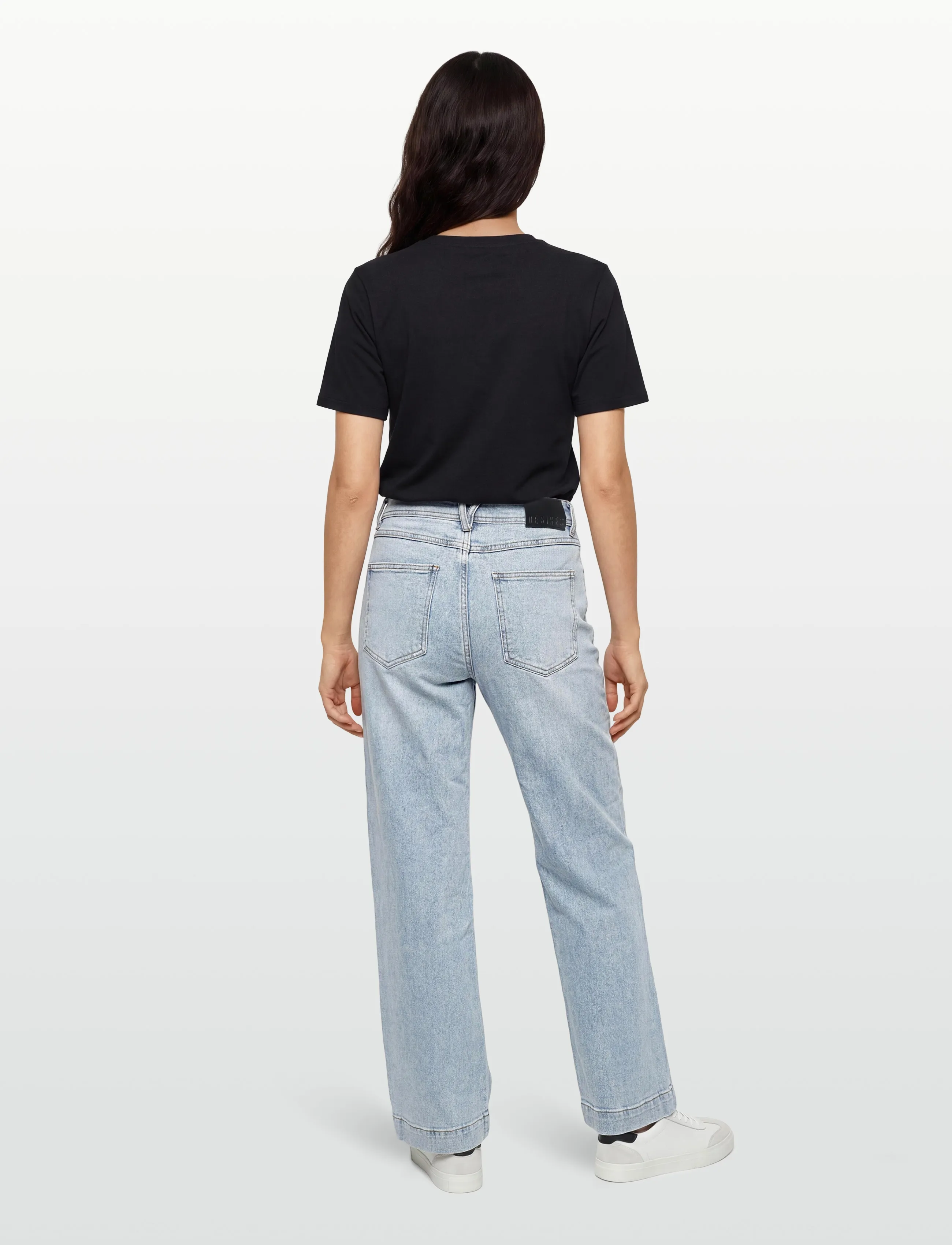 DESIRES - Florence Denim Bukser - straight jeans - light blue wash - 4